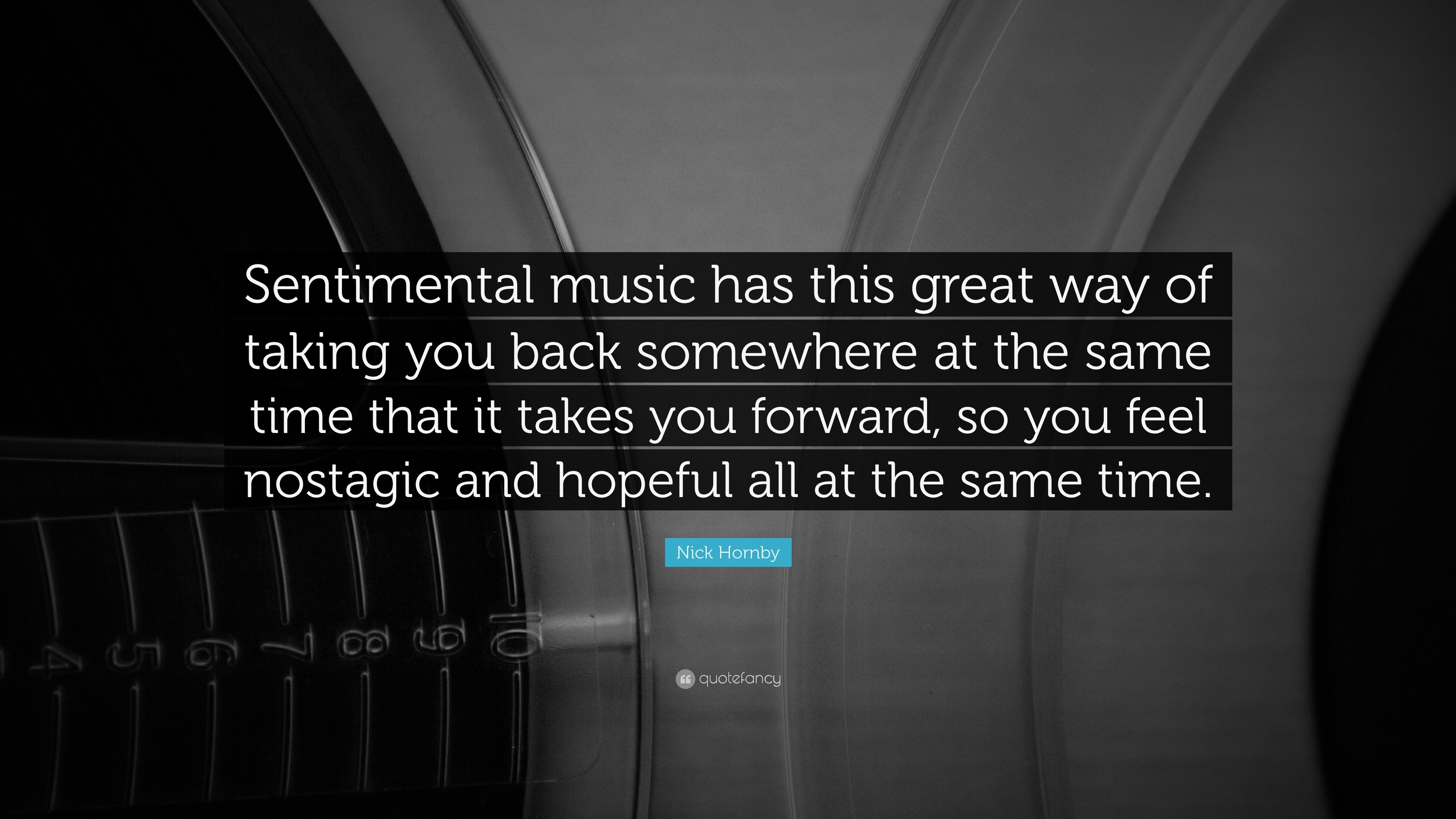 3840x2160 Music Quotes: “Sentimental music has this great way of taking you back  somewhere at