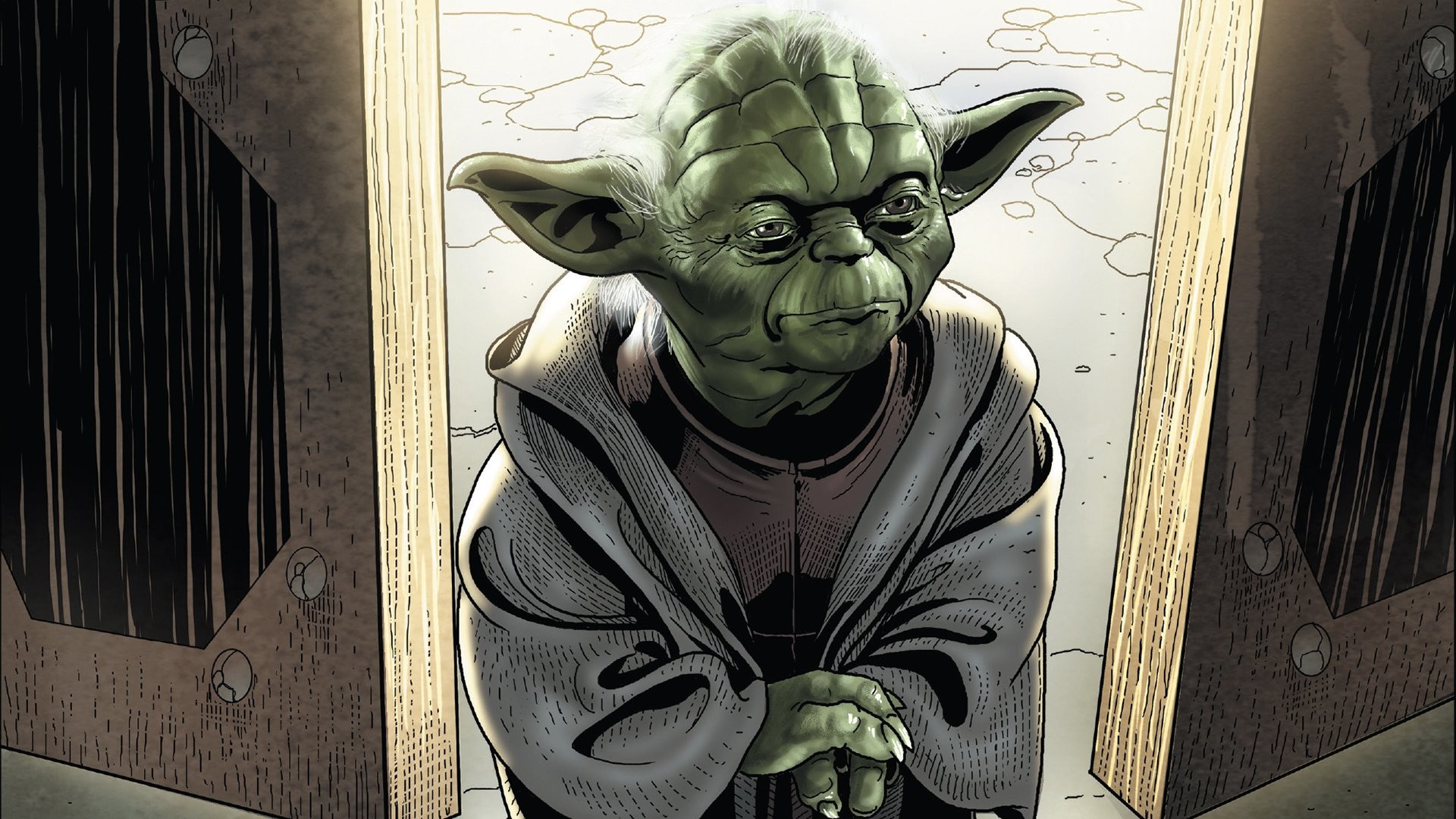 1920x1080 Comics - Star Wars Yoda Jedi Wallpaper
