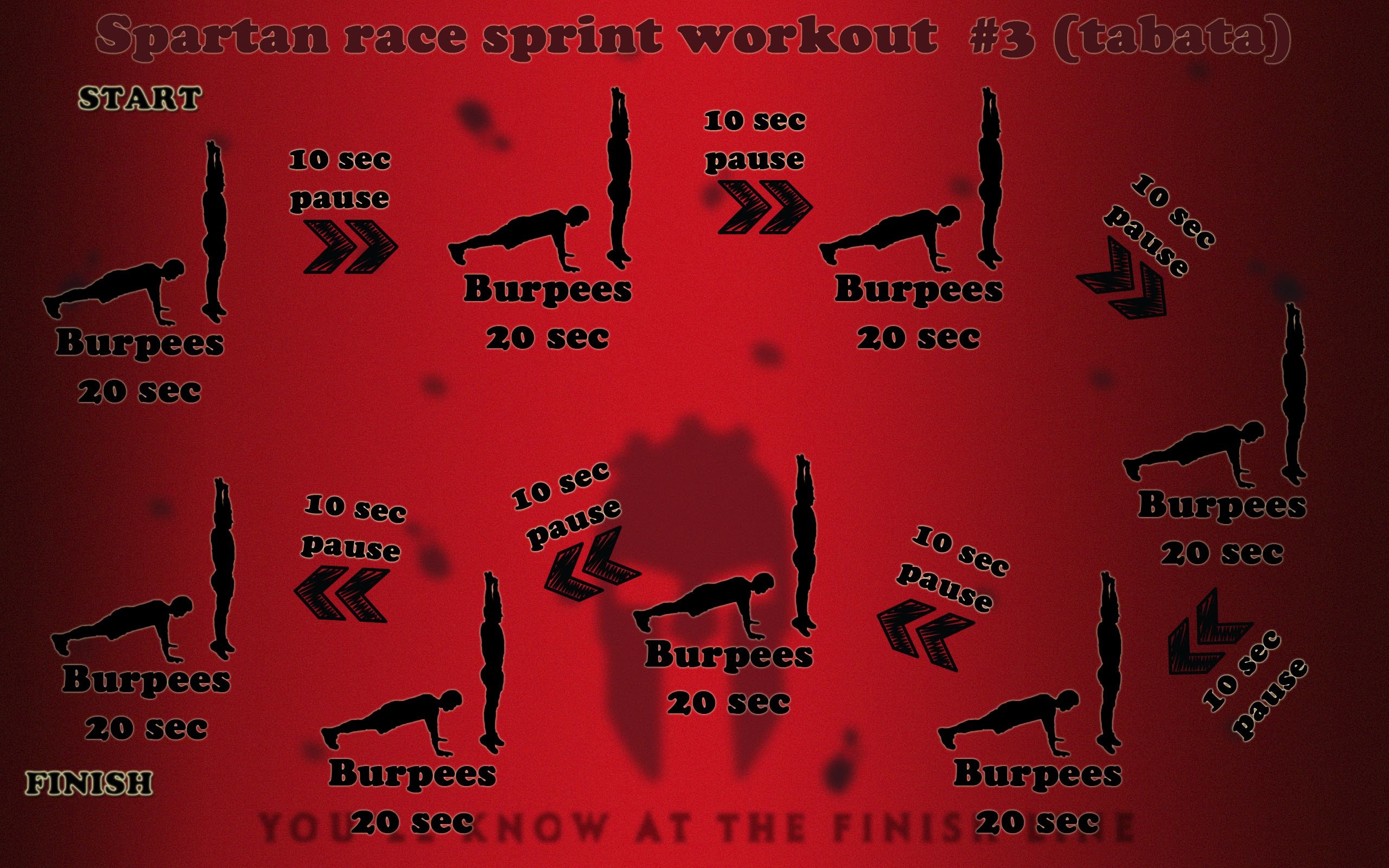 2560x1600 Spartan race workout (burpees tabata)