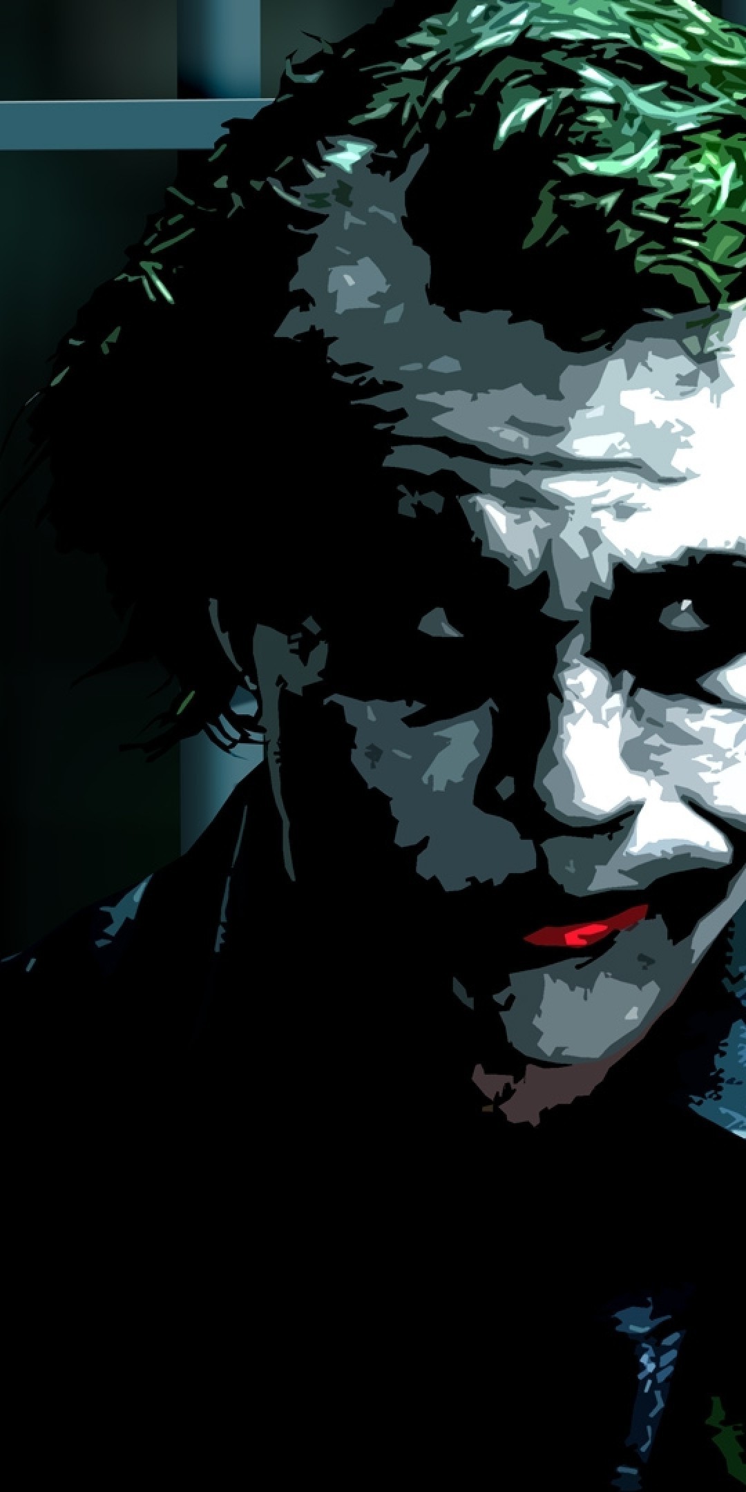 1080x2160 The Dark Knight, Joker, Heath Ledger, Painting