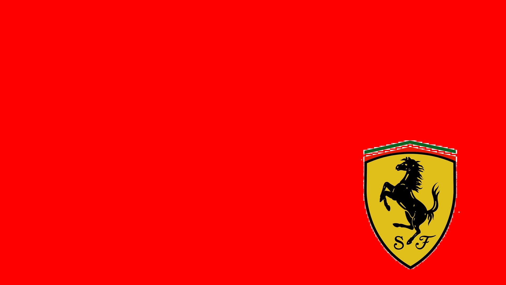 1920x1080 scuderia ferrari logo red background