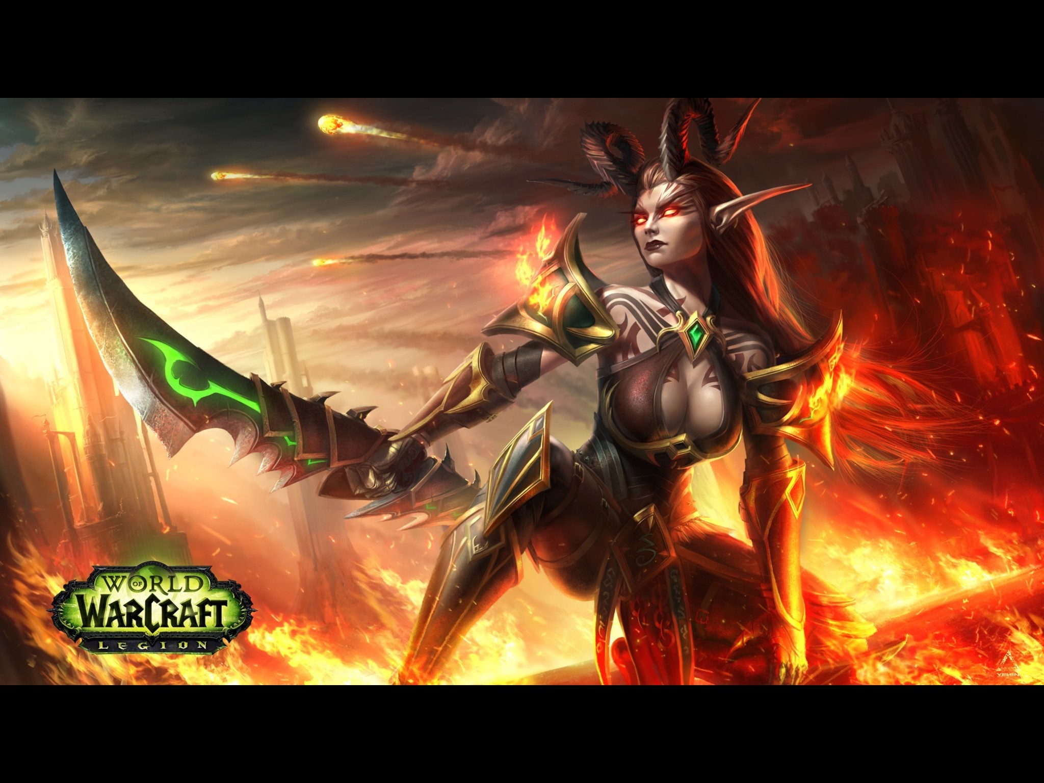 2048x1536 night elf female demon hunter - ÐÐ¾Ð¸ÑÐº Ð² Google | World of Warcraft ...  Wallpapers ...