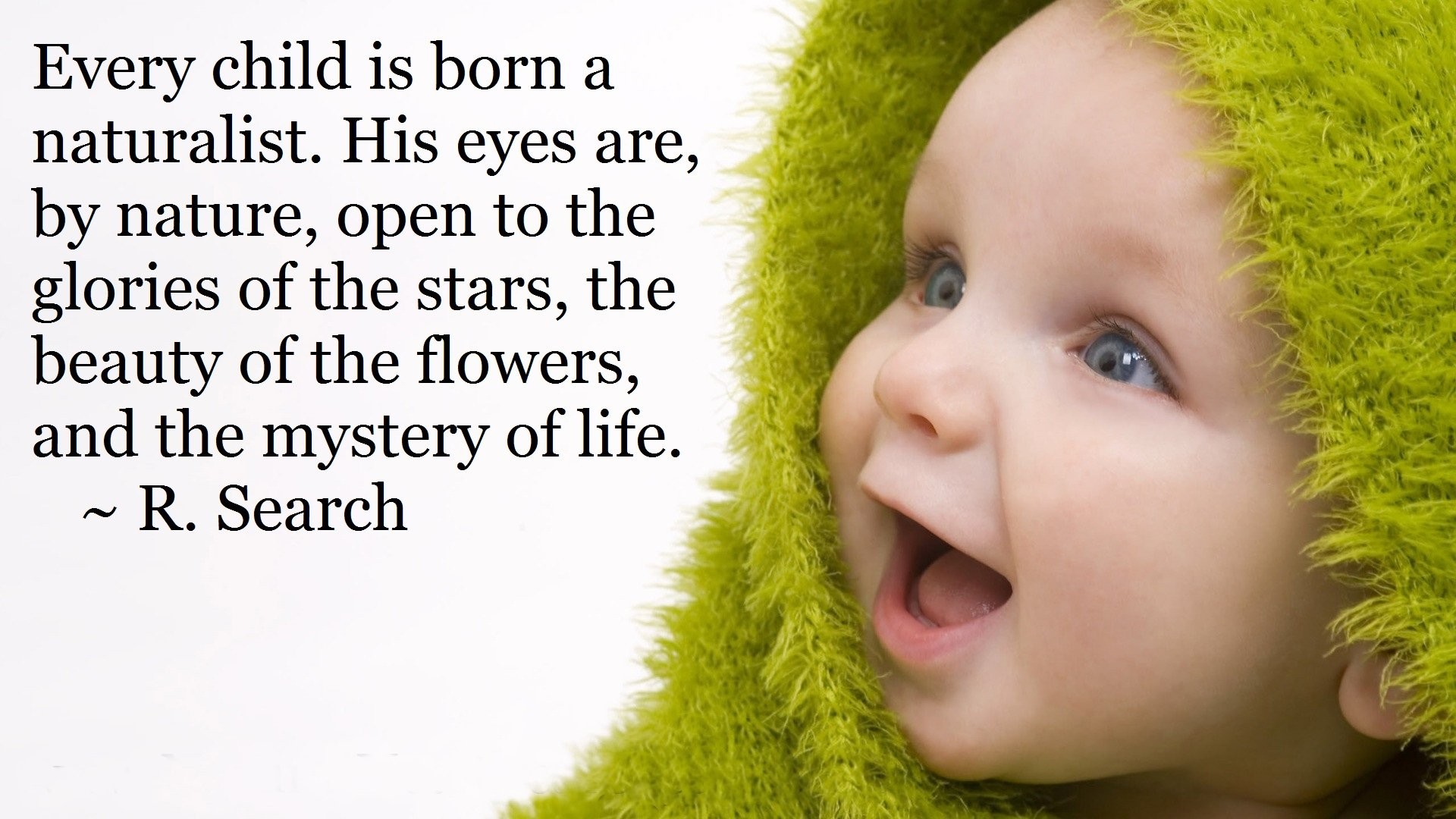 1920x1080 Cute Baby Boy Wallpaper with Quotes