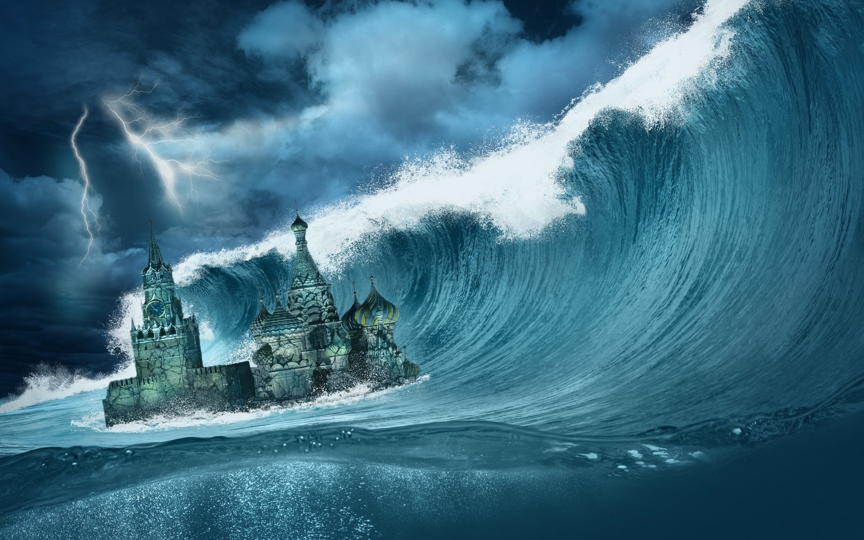 2880x1800 Fantasy Ocean Wallpaper HD