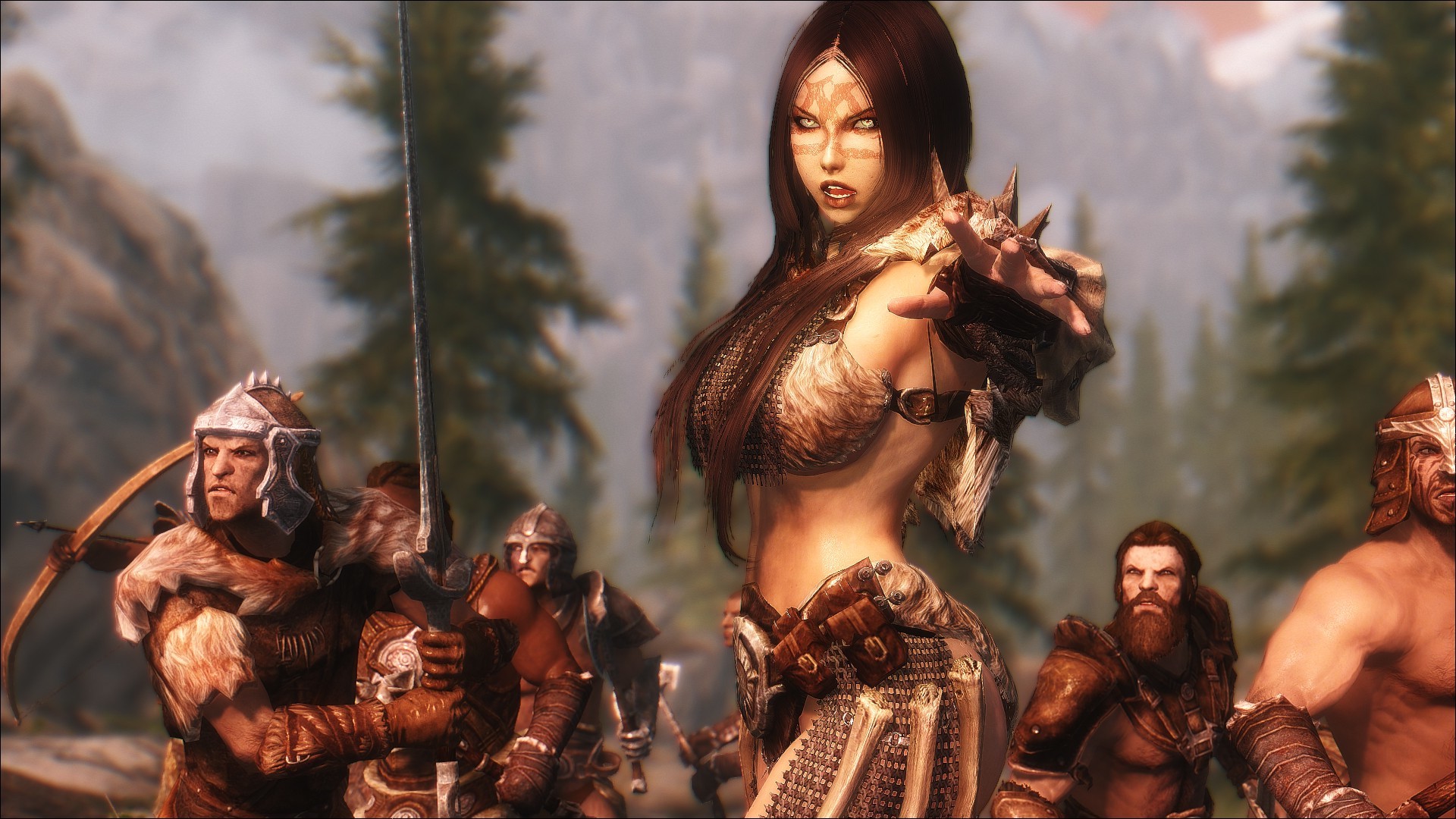 1920x1080 The Elder Scrolls V: Skyrim, Army, Women, Video Games Wallpapers HD /  Desktop and Mobile Backgrounds