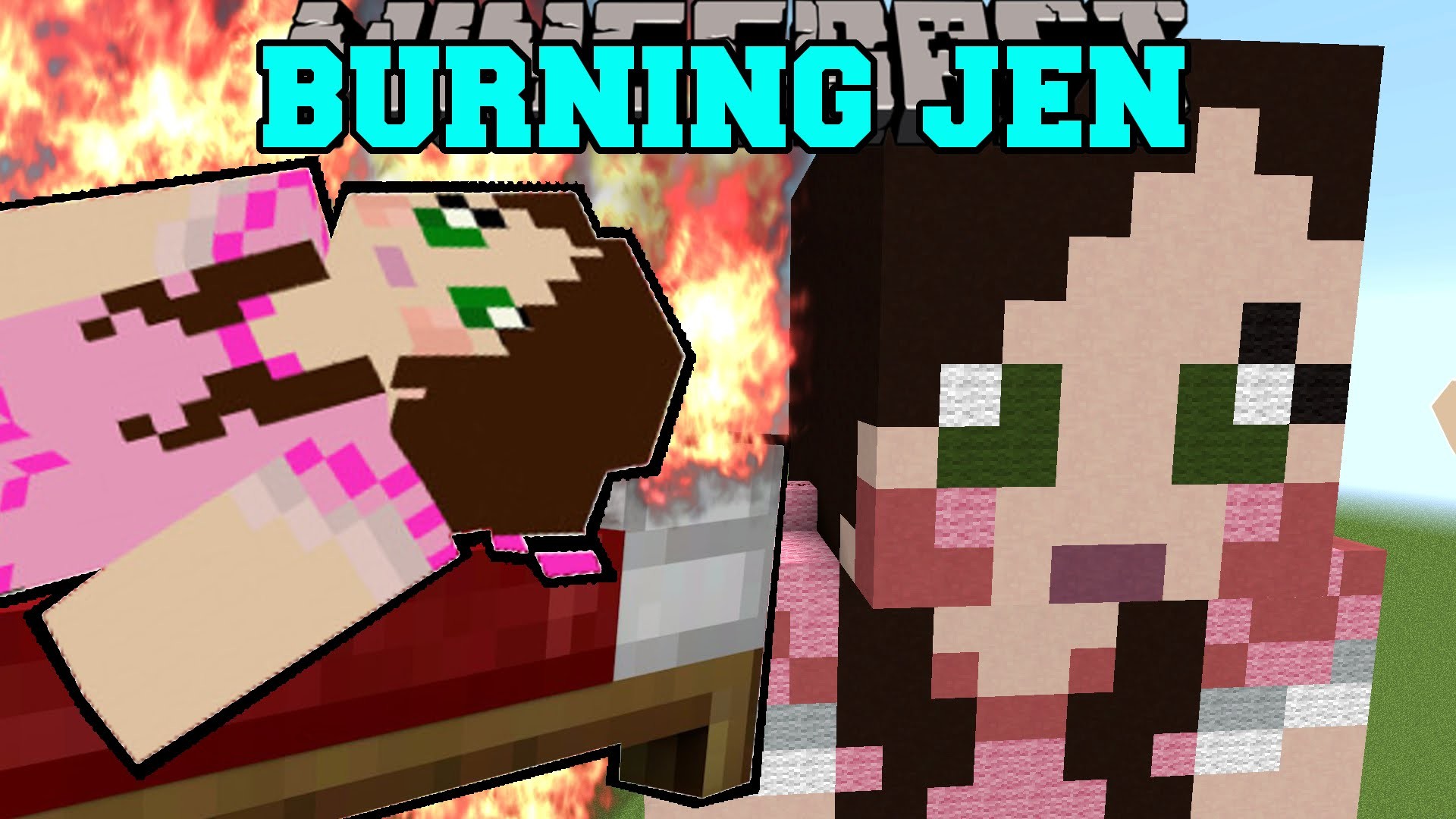1920x1080 Minecraft: GAMINGWITHJEN IS BURNING! (TRAPPED INSIDE JEN!) Mini-Game -  YouTube