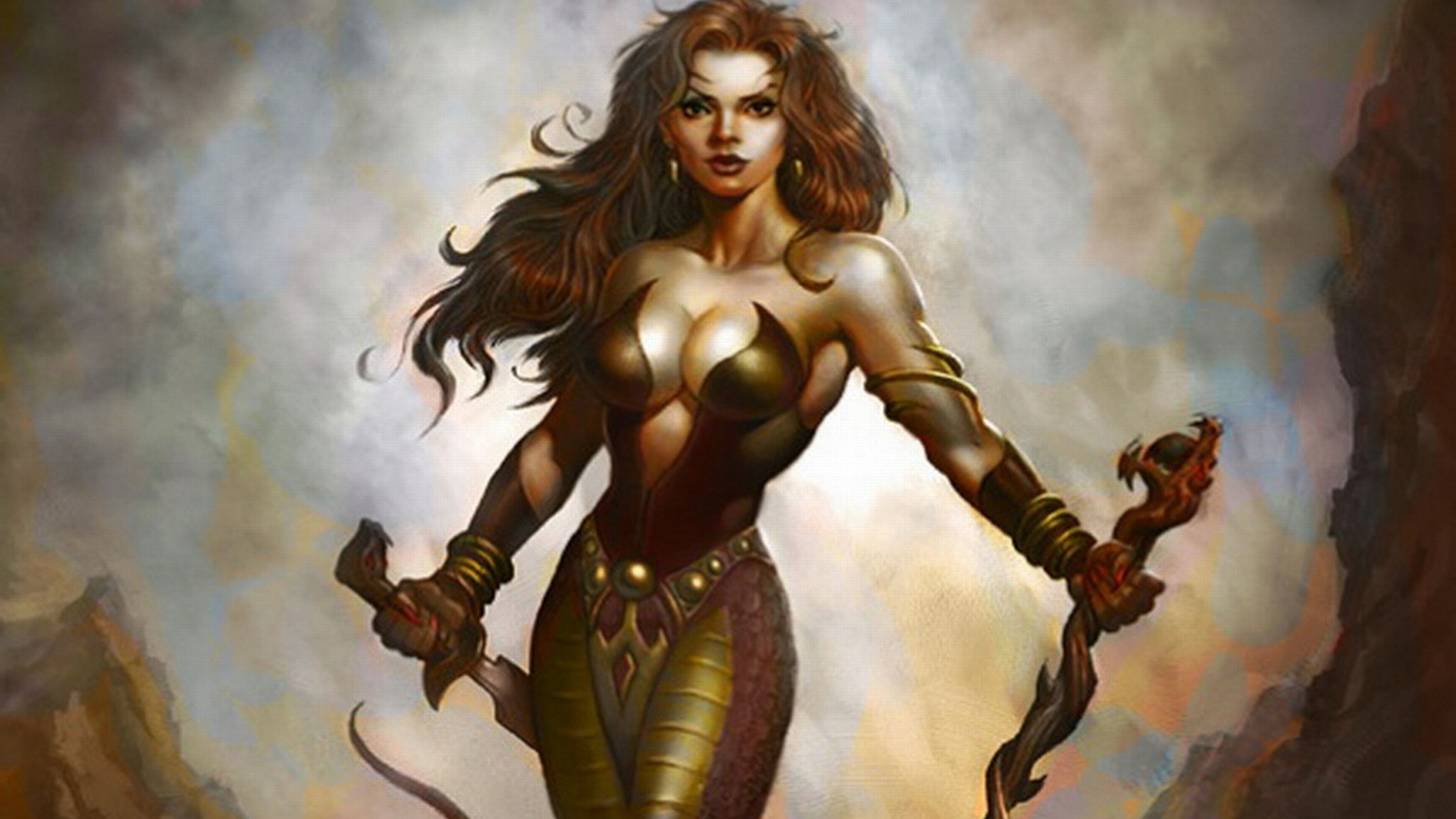 3840x2160 HD Wallpaper | Background Image ID:159677.  Fantasy Women Warrior