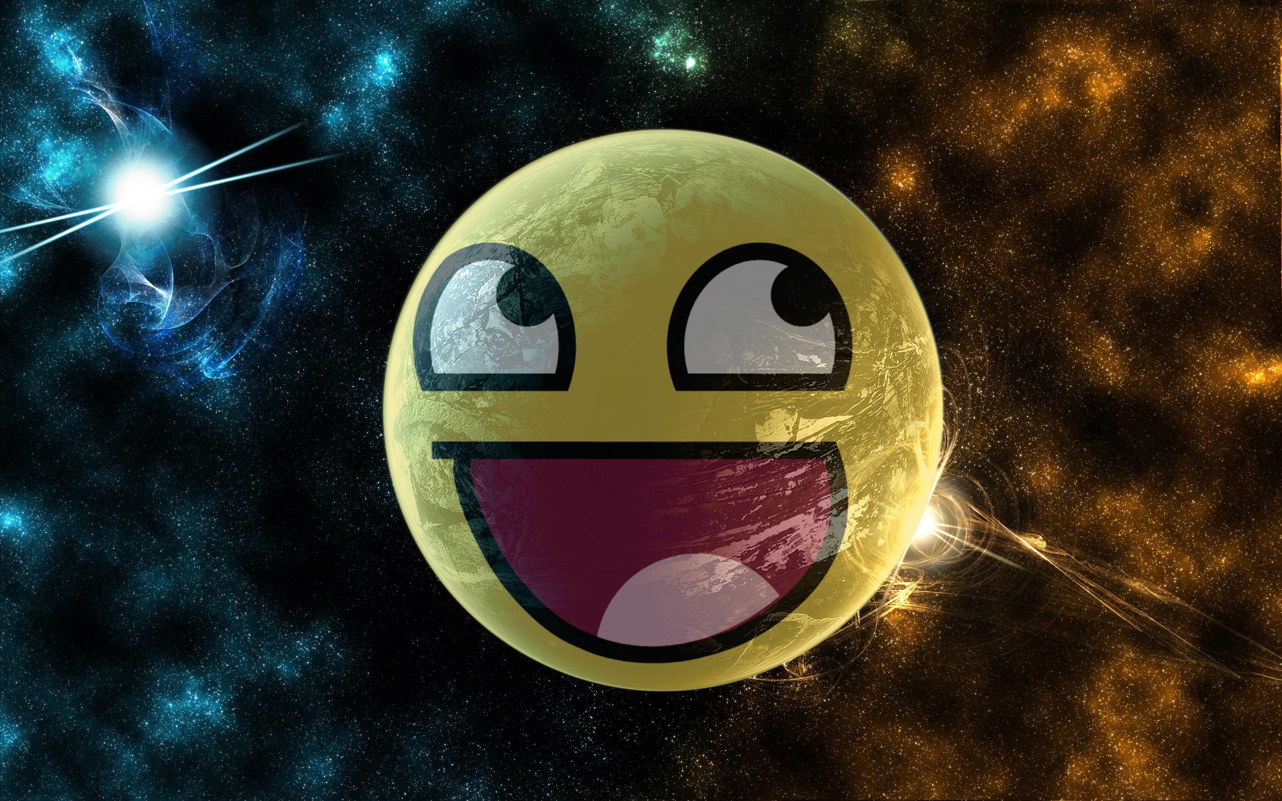 2560x1600 Awesome Smiley Wallpaper 