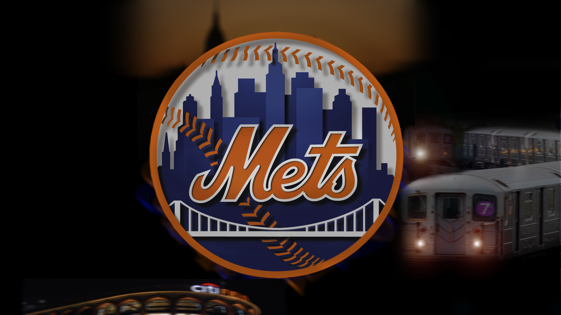 1920x1080 Logo Mets Wallpaper