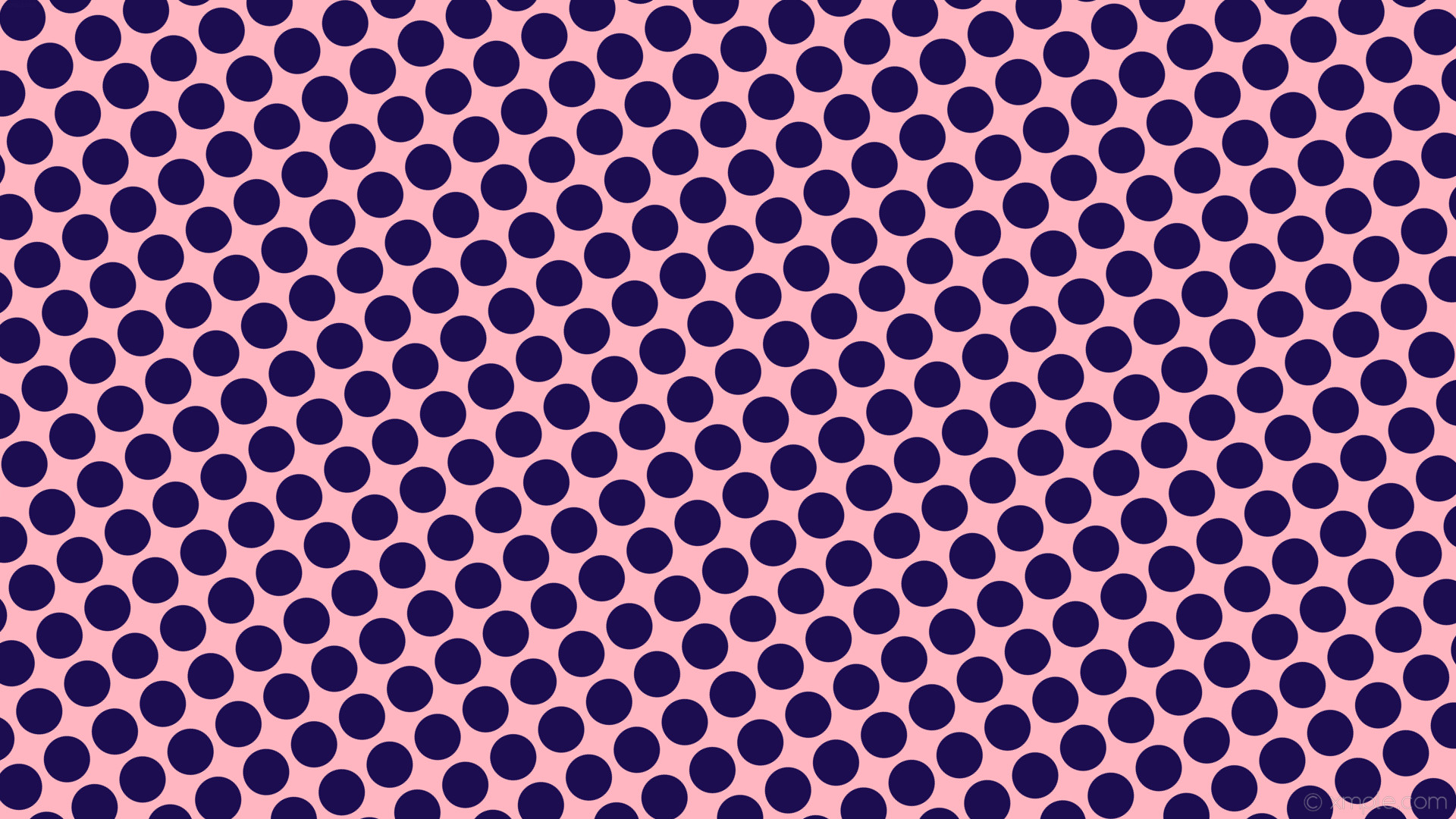 1920x1080 wallpaper dots pink polka blue spots light pink dark blue #ffb6c1 #1c0d51  210Â°