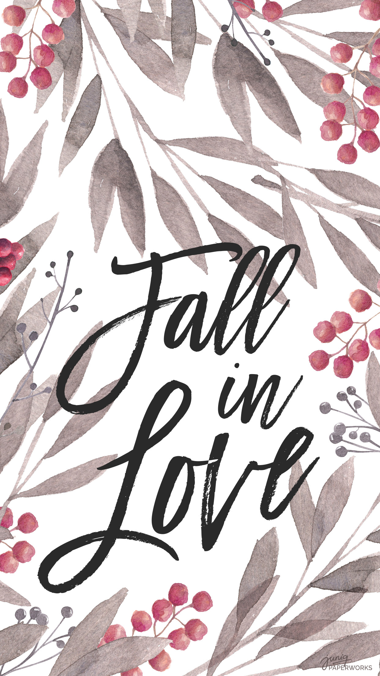 1242x2208 Download: Smartphone Wallpaper „Fall in Love“