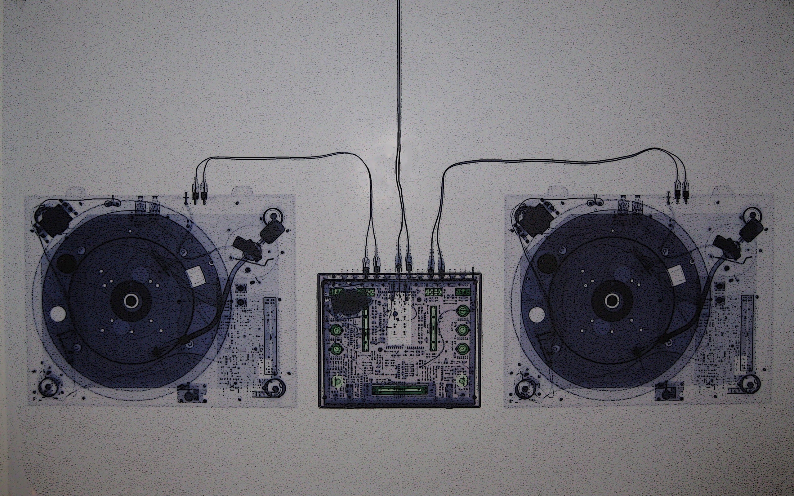 2560x1600 Technology turntables xray wallpaper