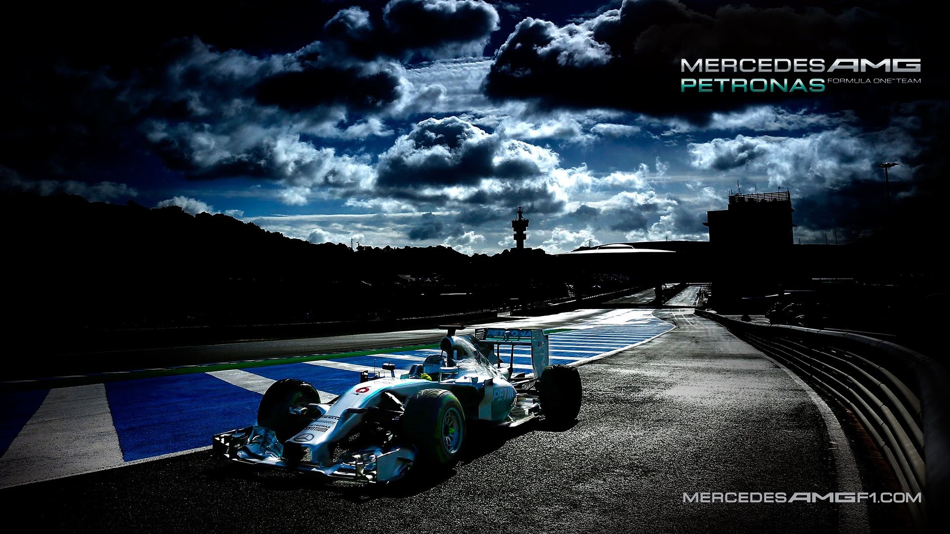1920x1080 HD Wallpaper 2: Mercedes AMG Petronas F1