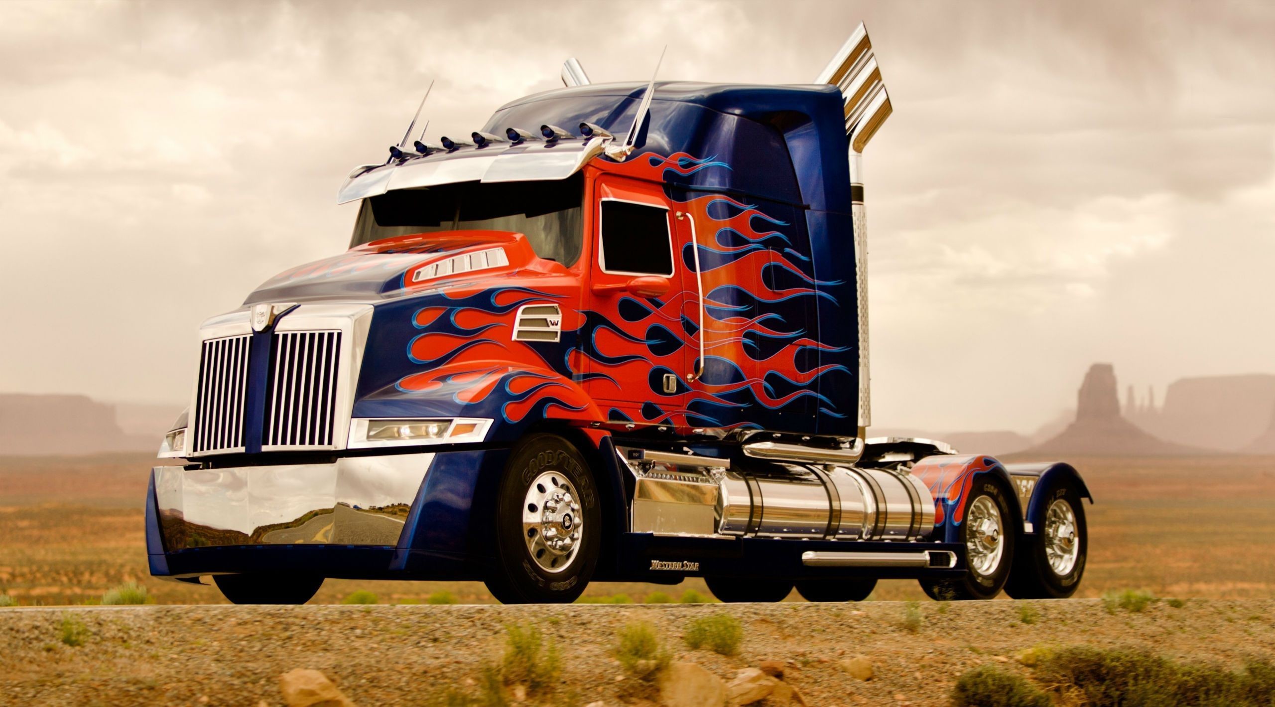 2560x1419 Transformers Trucks Movies mecha semi tractor truck wallpaper .
