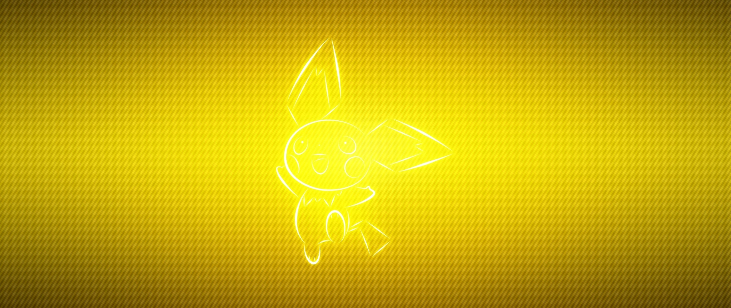 2560x1080  Wallpaper pokemon, yellow, pichu