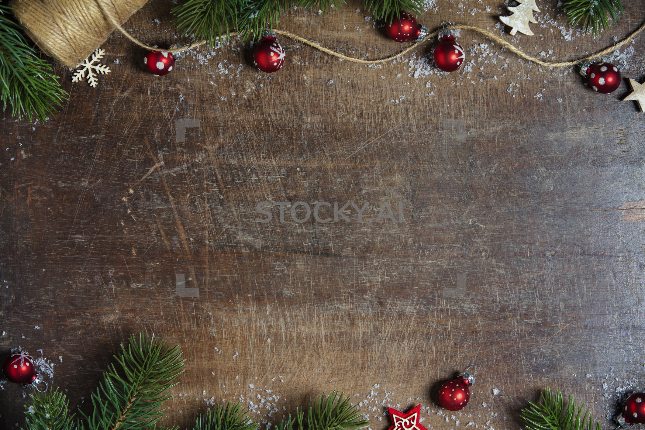 2122x1415 Image of Christmas theme background in vintage tone, space for text