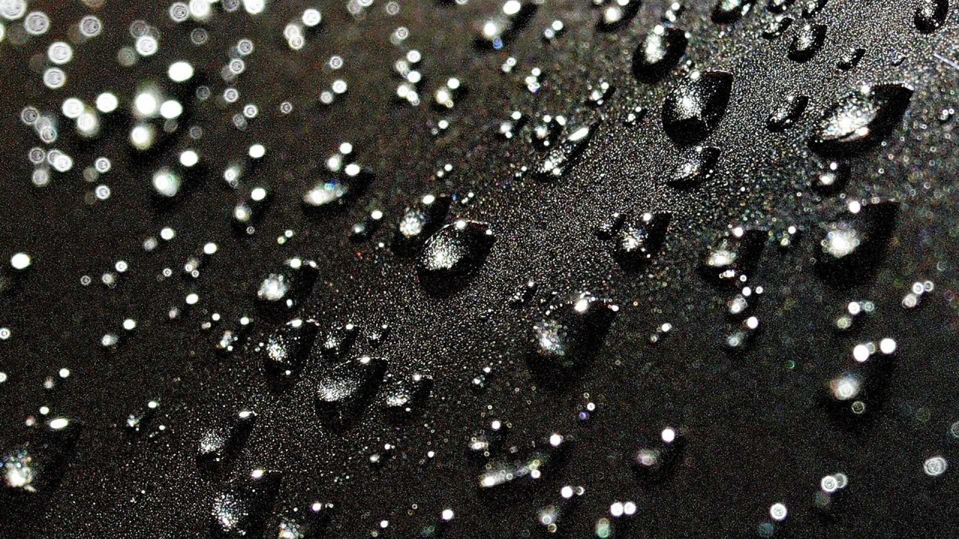 1920x1080 Glitter Rain Drops