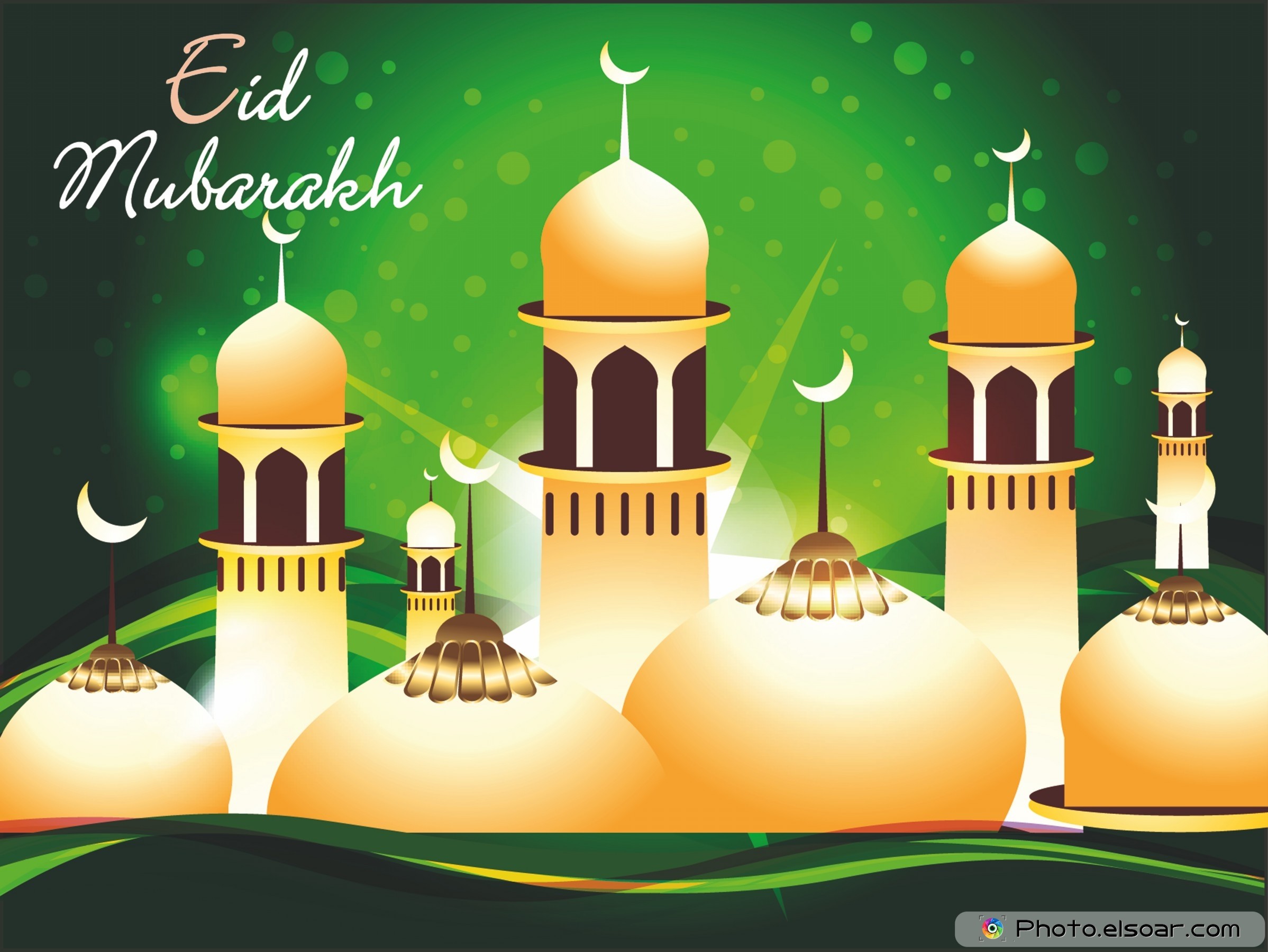 2397x1800 Eid Mubarak Free HD Wallpaper