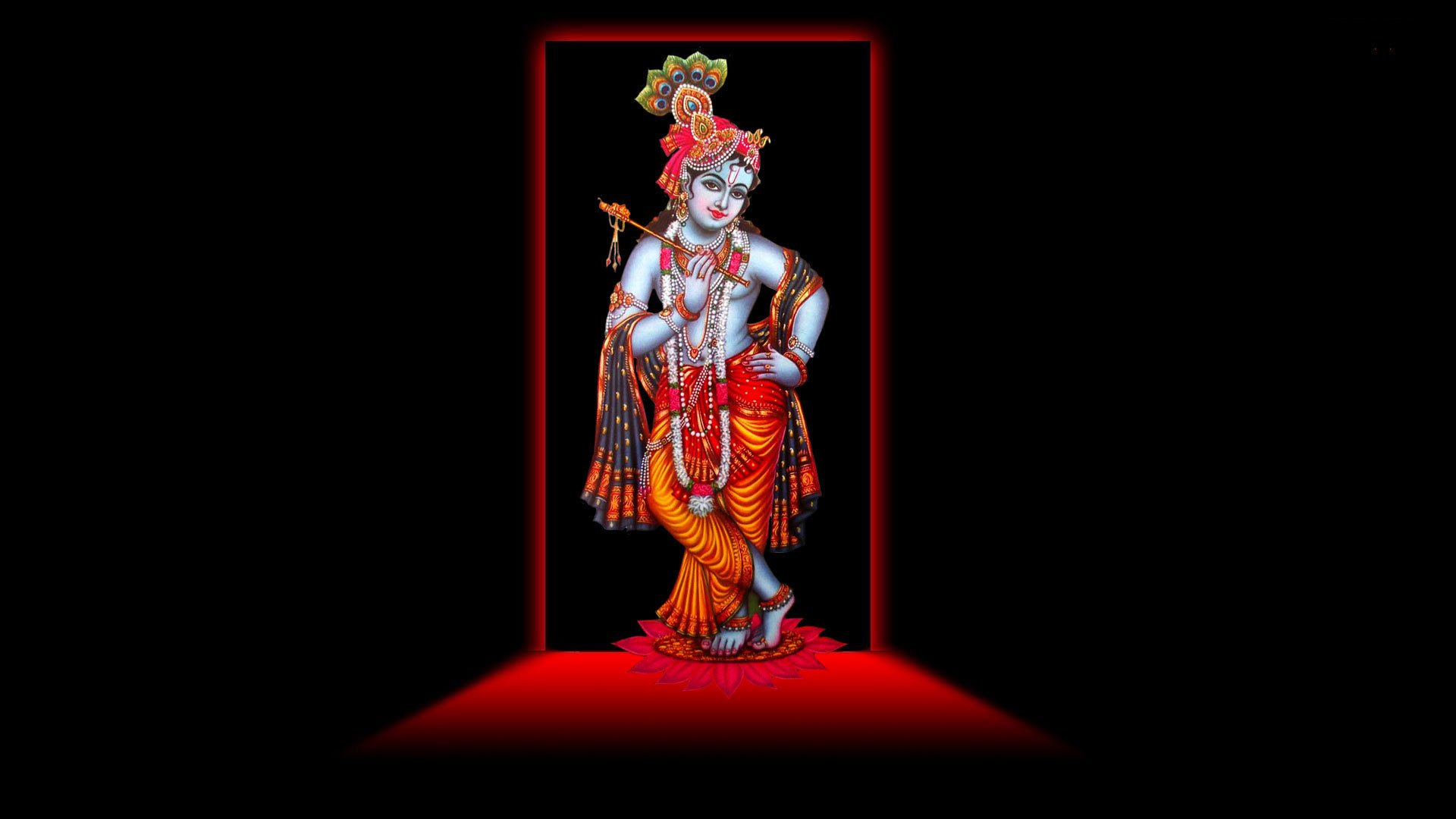 1920x1080 hd pics photos gods black and red lord krishna desktop background wallpaper