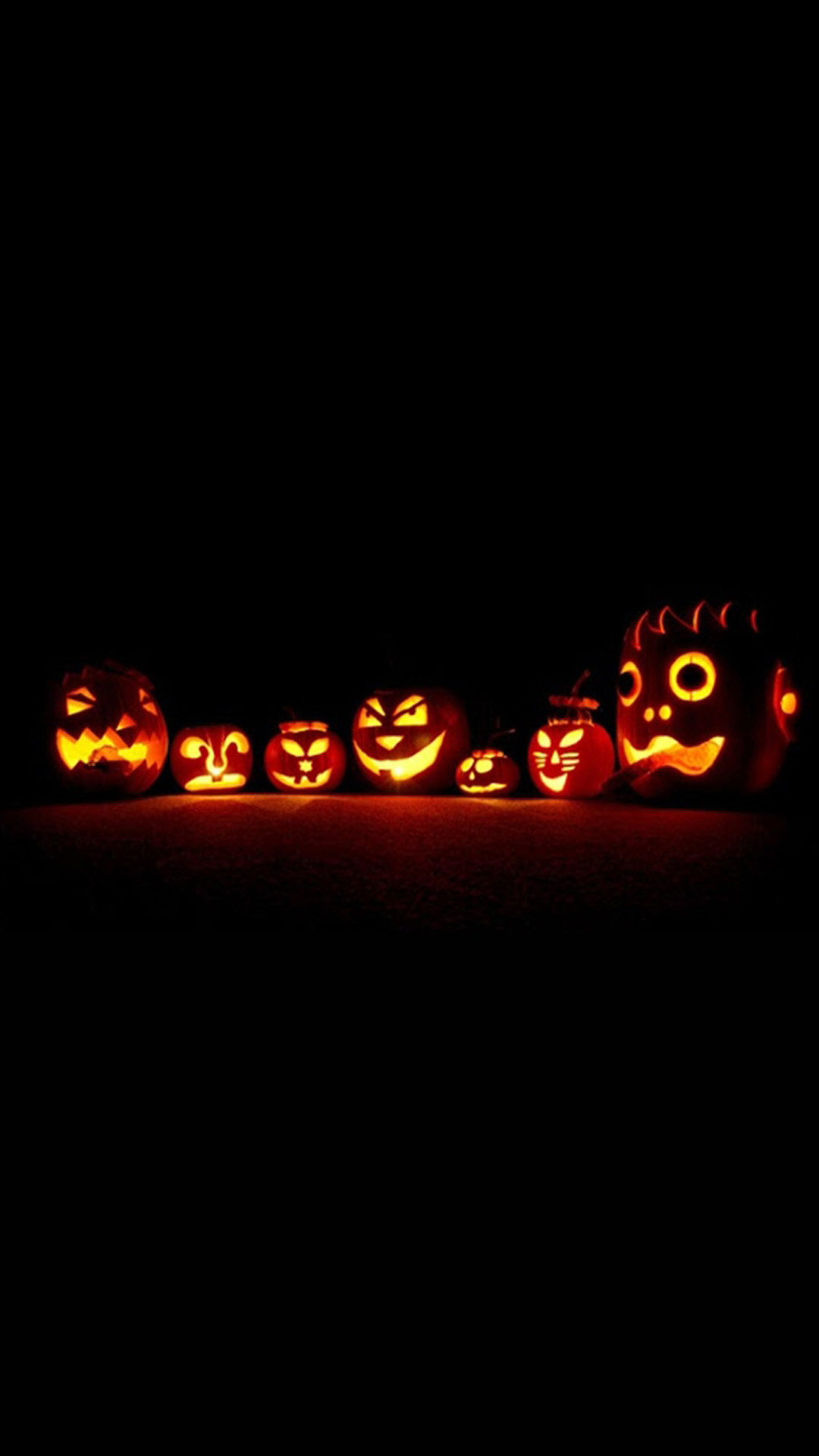 1080x1920 Glowing Pumpkins Halloween iPhone 6 & iPhone 6 Plus Wallpaper