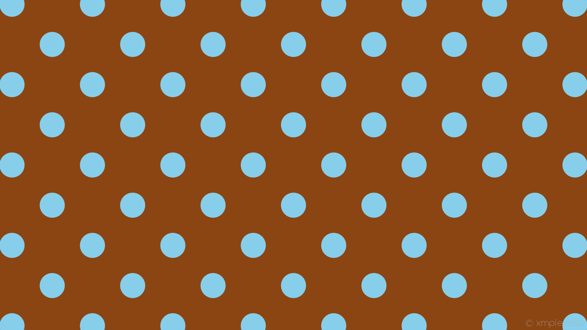 1920x1080 wallpaper spots brown blue dots polka saddle brown sky blue #8b4513 #87ceeb  135Â°