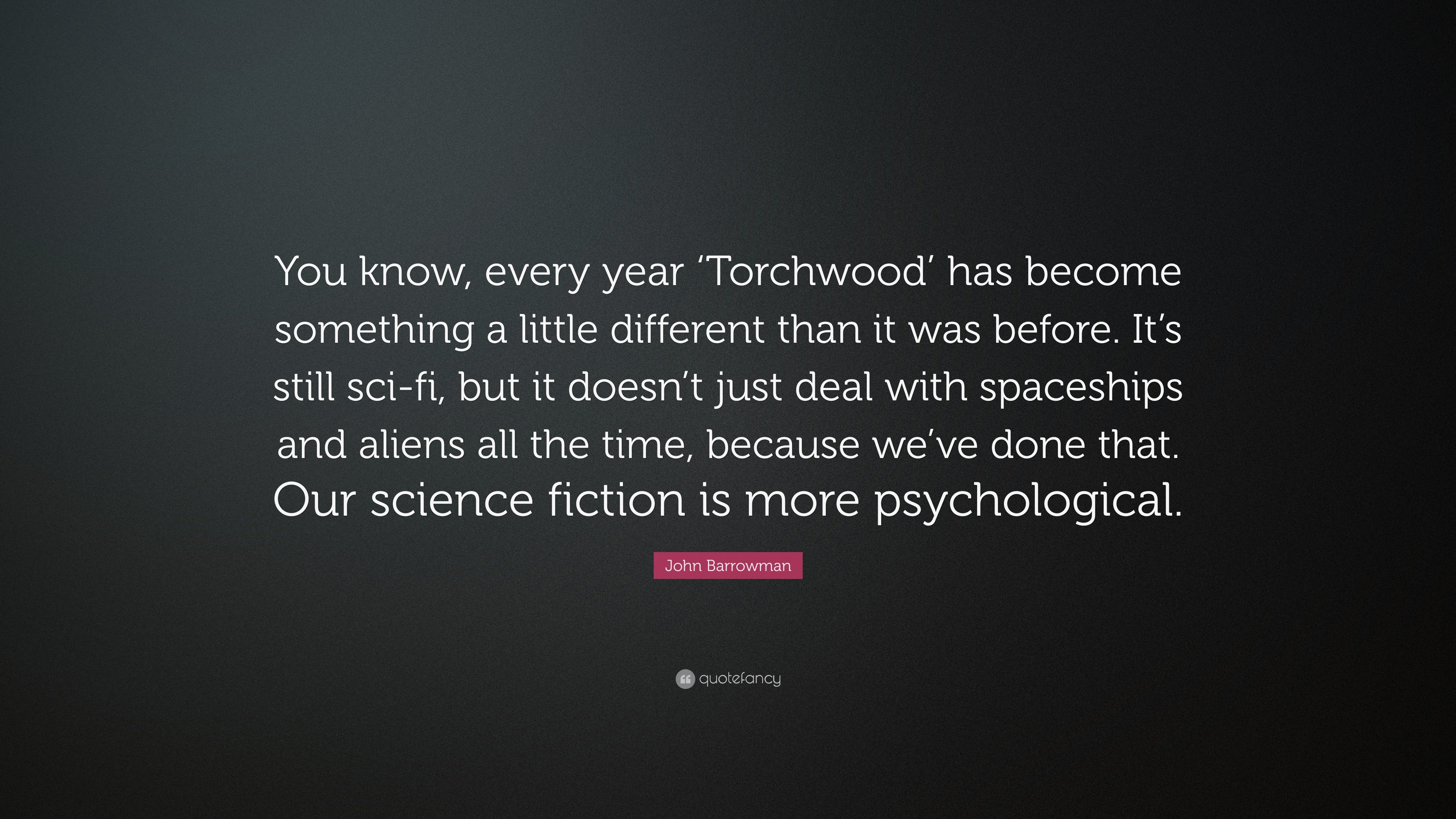 3840x2160 John Barrowman Quote: “You know, every year 'Torchwood' has become something