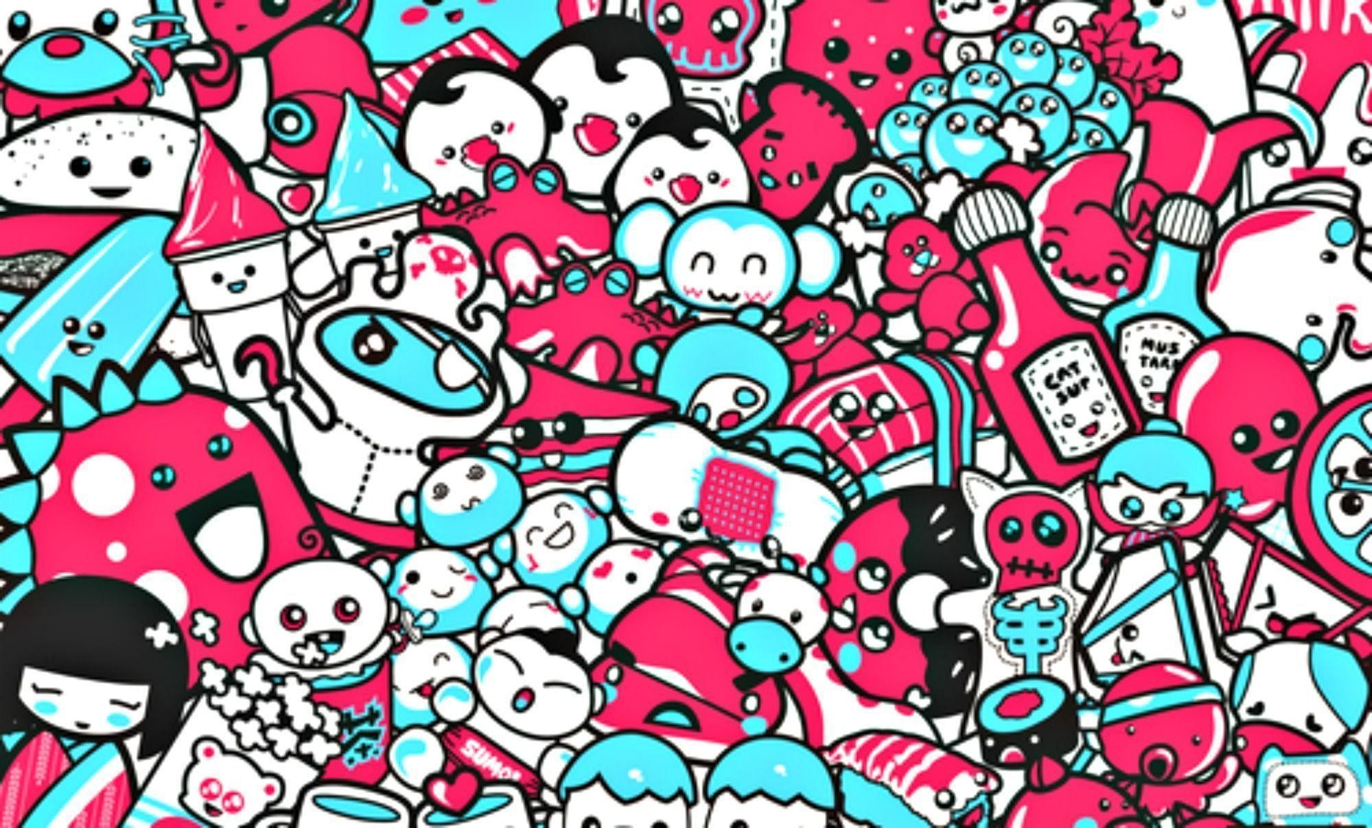 1999x1207 Wallpapers For > Cute Skull Wallpapers