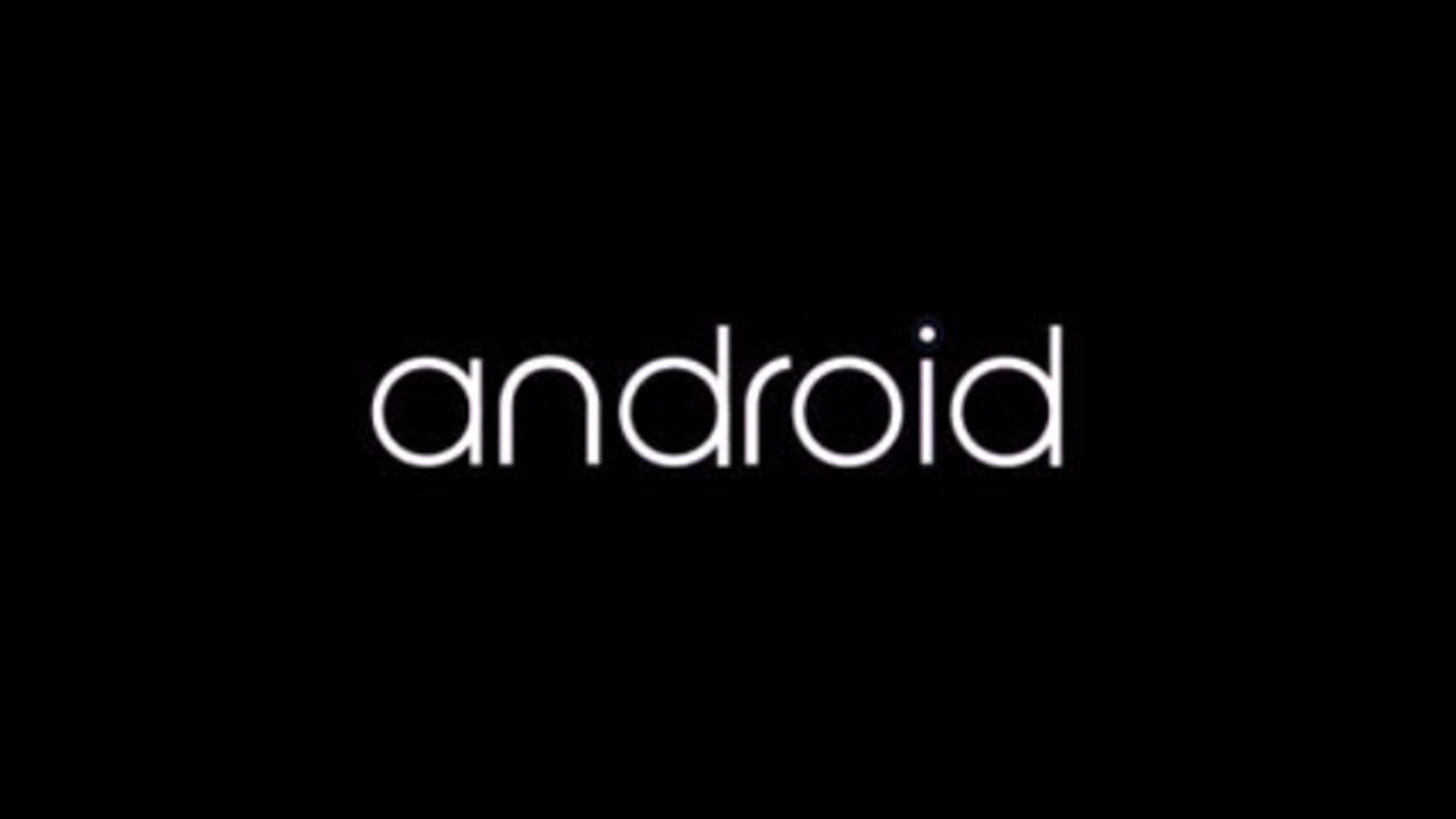 3840x2160 Black Android Logo 4K Wallpaper 