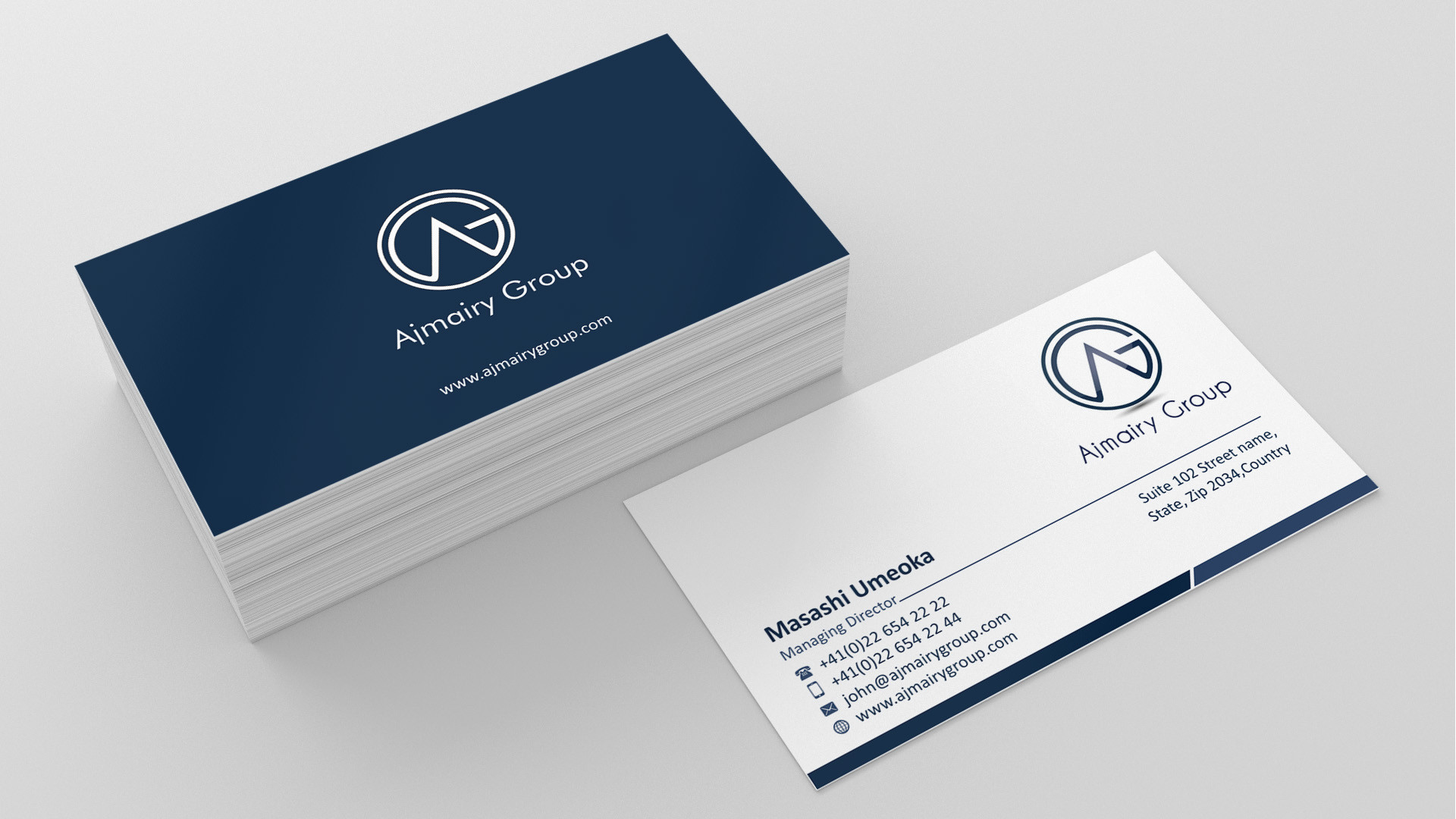 1920x1080 Business Card Design by Muhammad Aslam - Entry No. 22 in the Business Card  Design