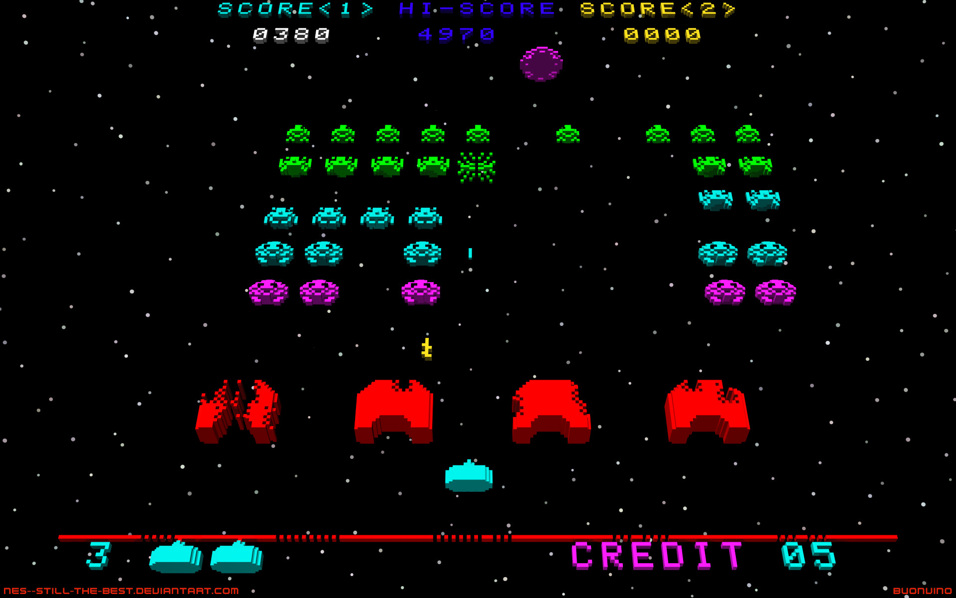 1920x1200 ... Space Invaders by NES--still-the-best