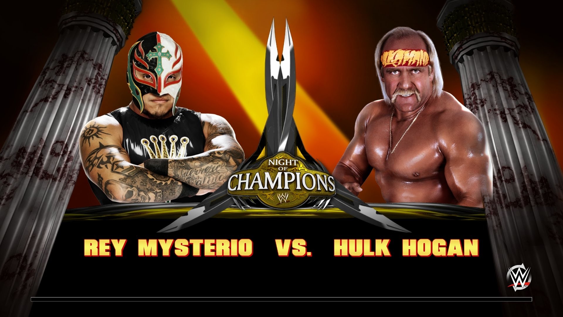 1920x1080 WWE 2K15 Rey Mysterio VS Hulk Hogan