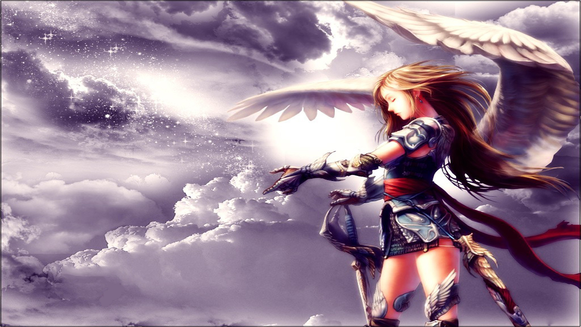 Anime Girl Flying Fantasy 4K Wallpaper #9