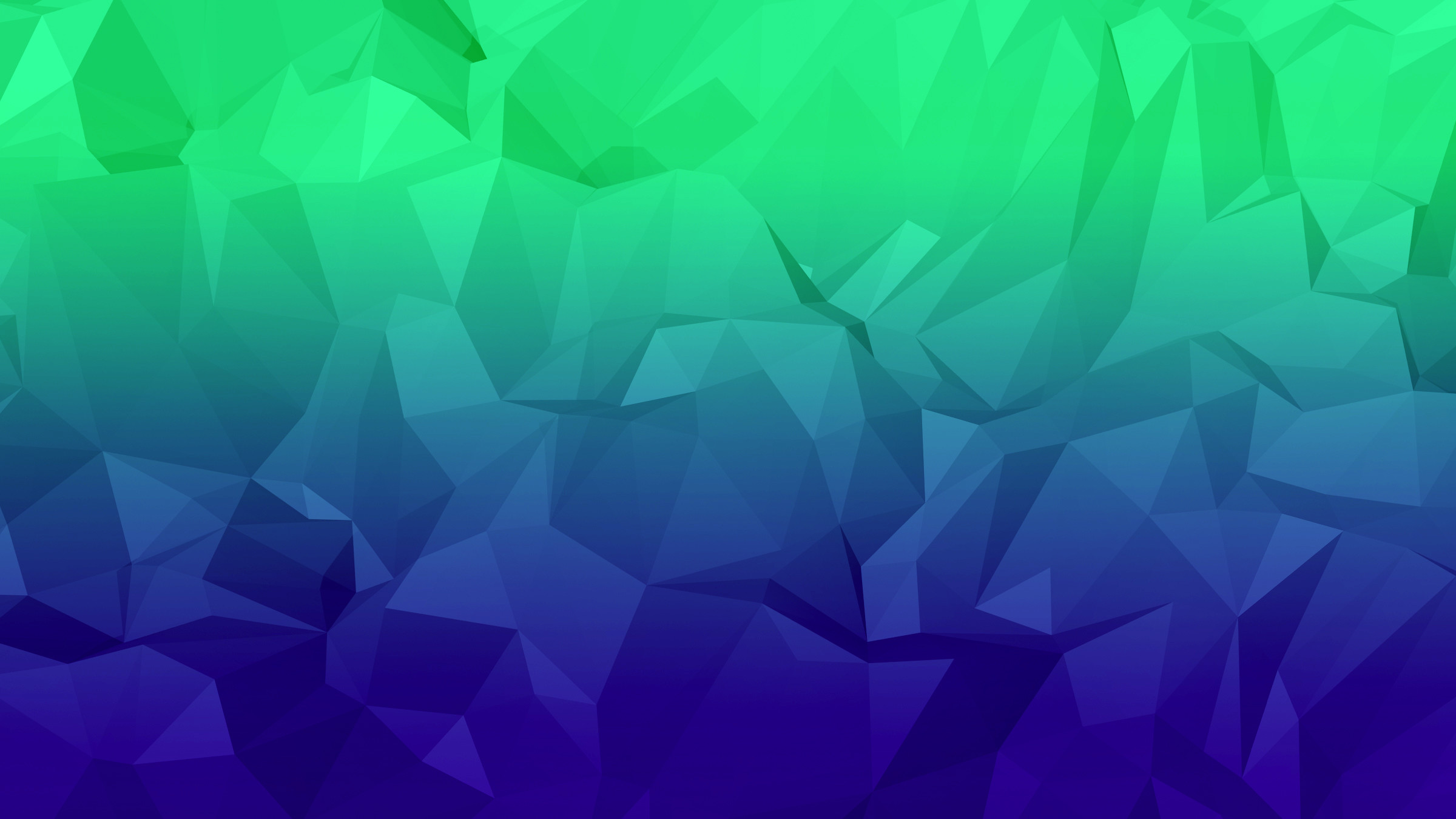 2400x1350 ... Blue-Green Low Poly Wallpaper by nordicstew