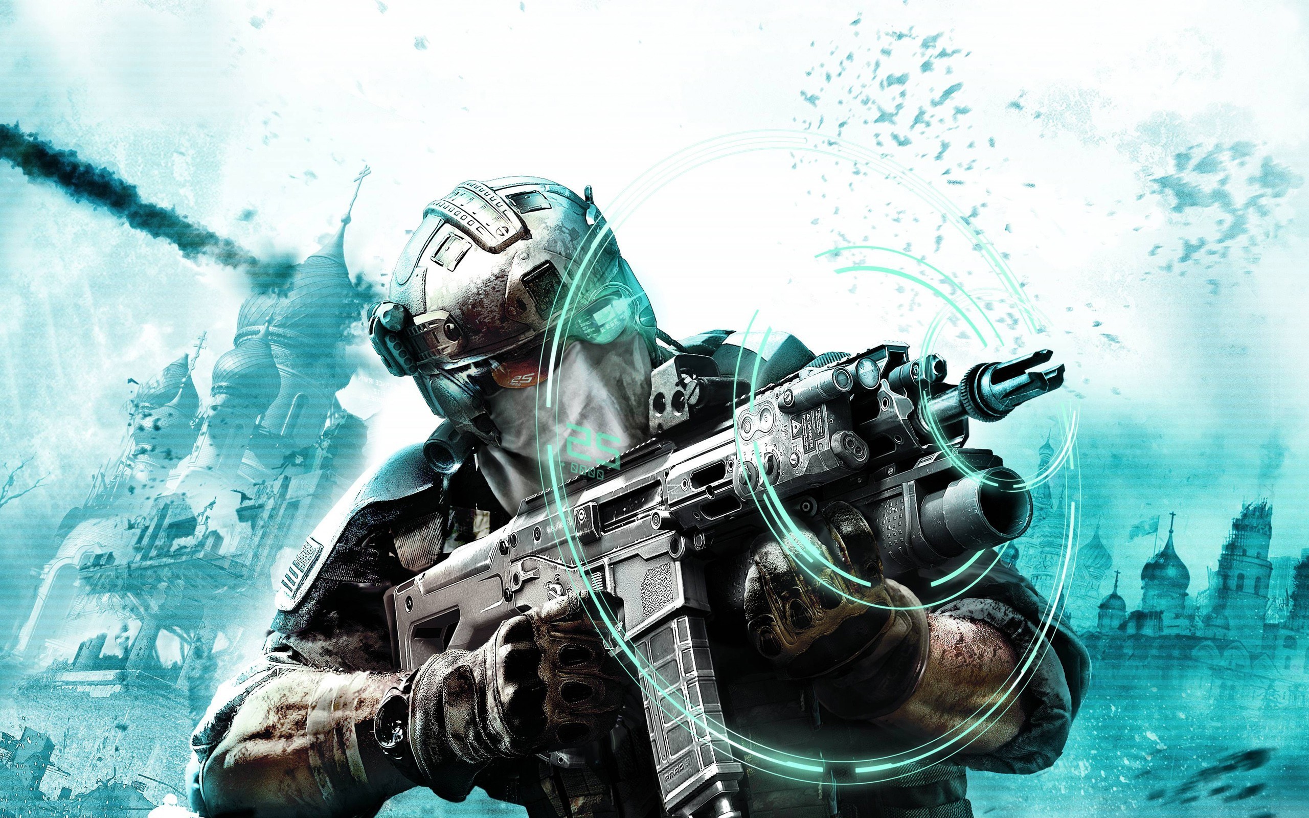 2560x1600 Futuristic weapons technology ghost recon future soldier wallpaper