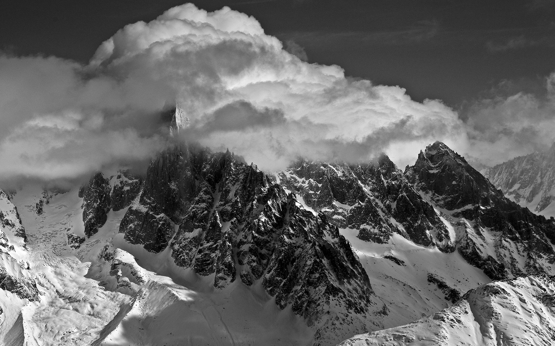 1920x1200 ... nature-landscapes-mountains-monochrome-black-white-sky-clouds- ...