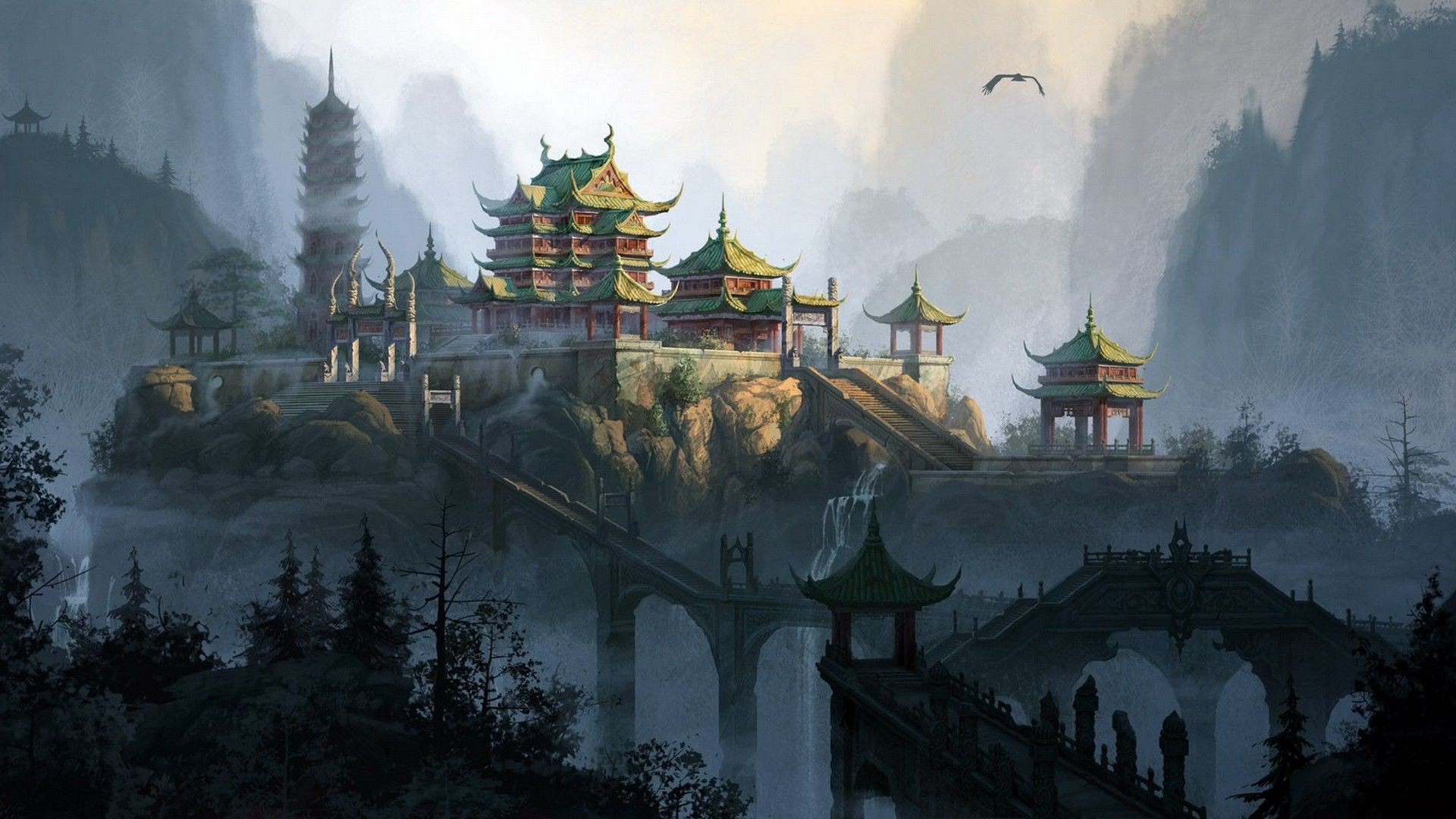 Chinese art Wallpaper Download  MOONAZ