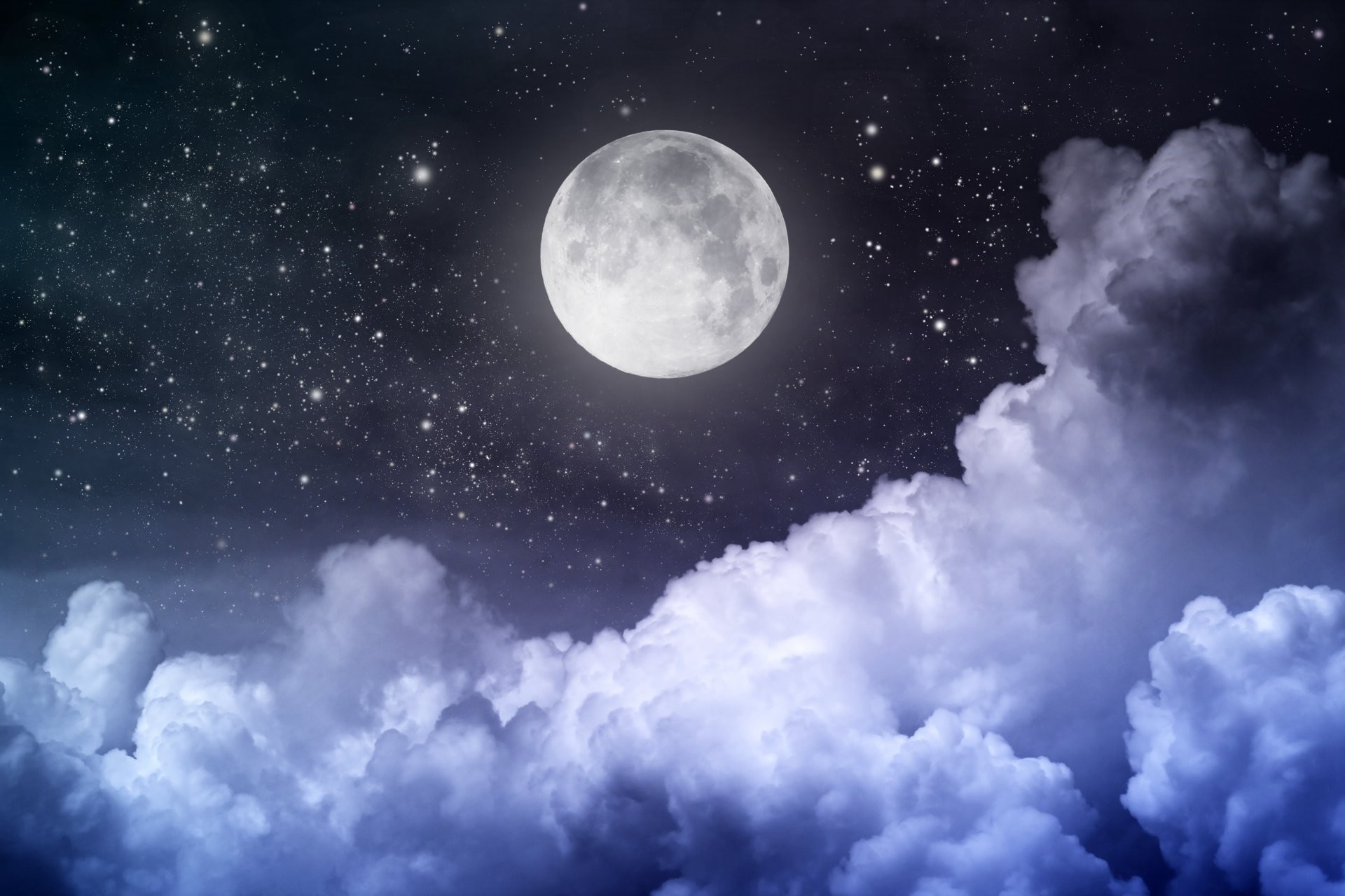 1920x1280 moon moonlight night midnight landscape clouds stars full moon sky  beautiful scene moon moonlight night at