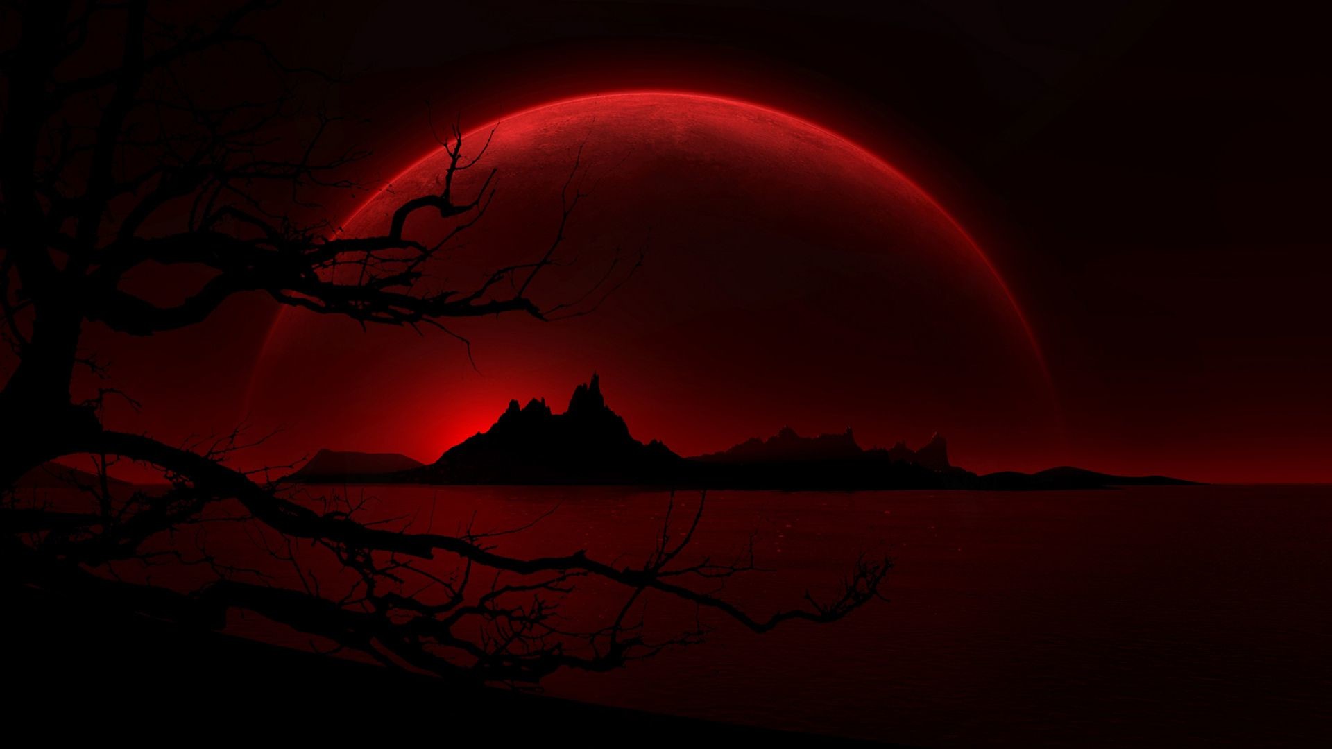 1920x1080 Red And Black Desktop Wallpaper Full High Resolution Red And