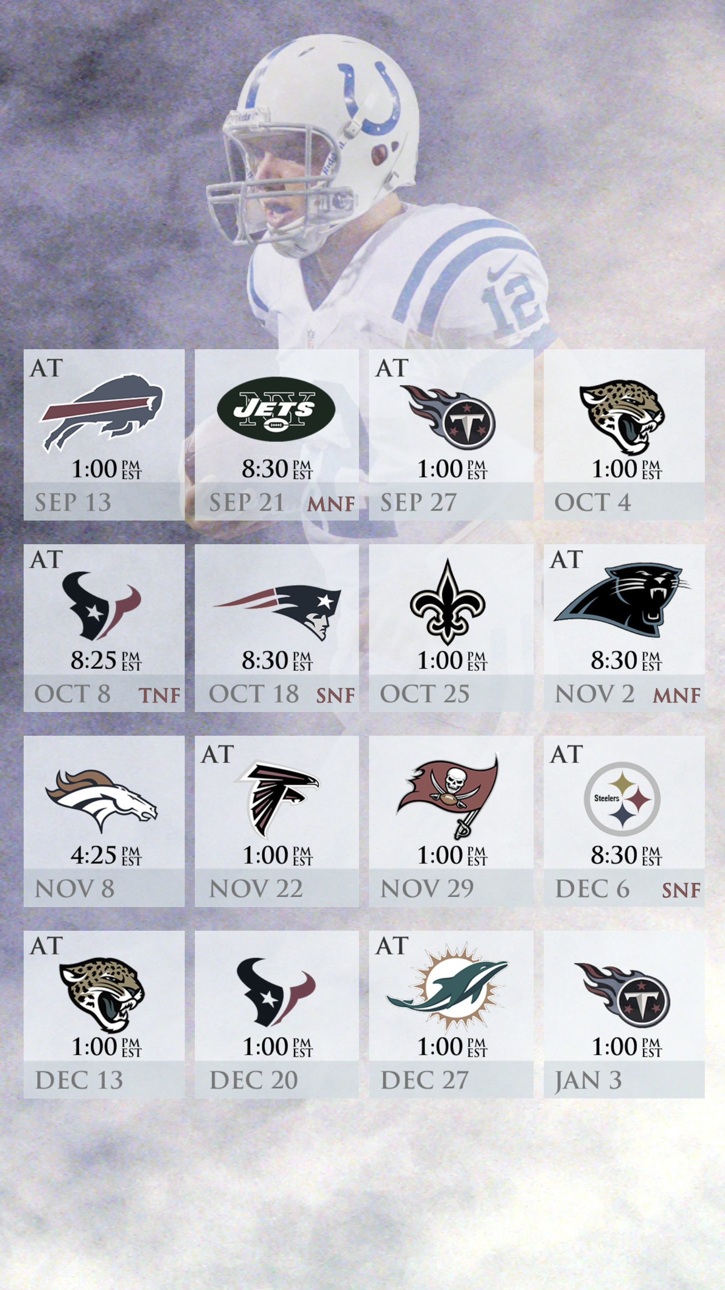 1440x2560 Colts Schedule Mobile Wallpaper ...