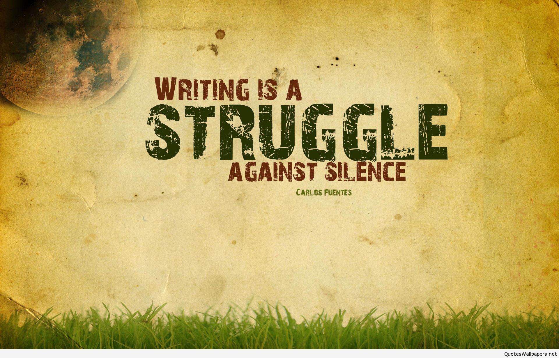 1920x1230 Writing is a struggle quote wallpaper hd