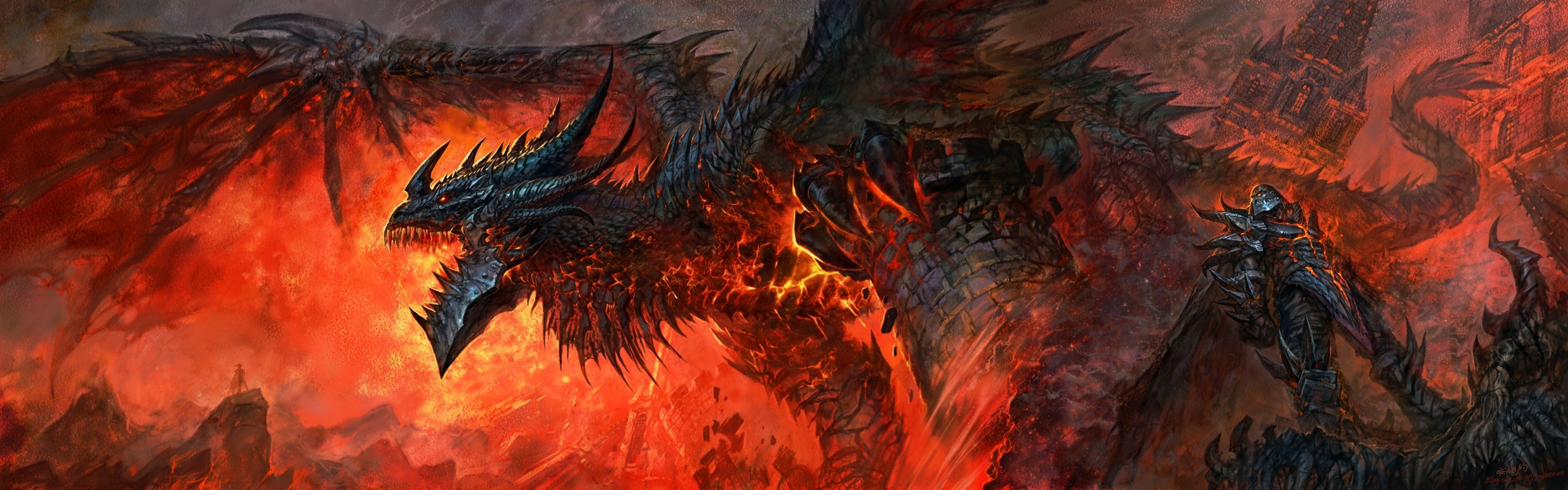 3840x1200 WOW: Deathwing HD pics WOW: Deathwing Wallpapers hd