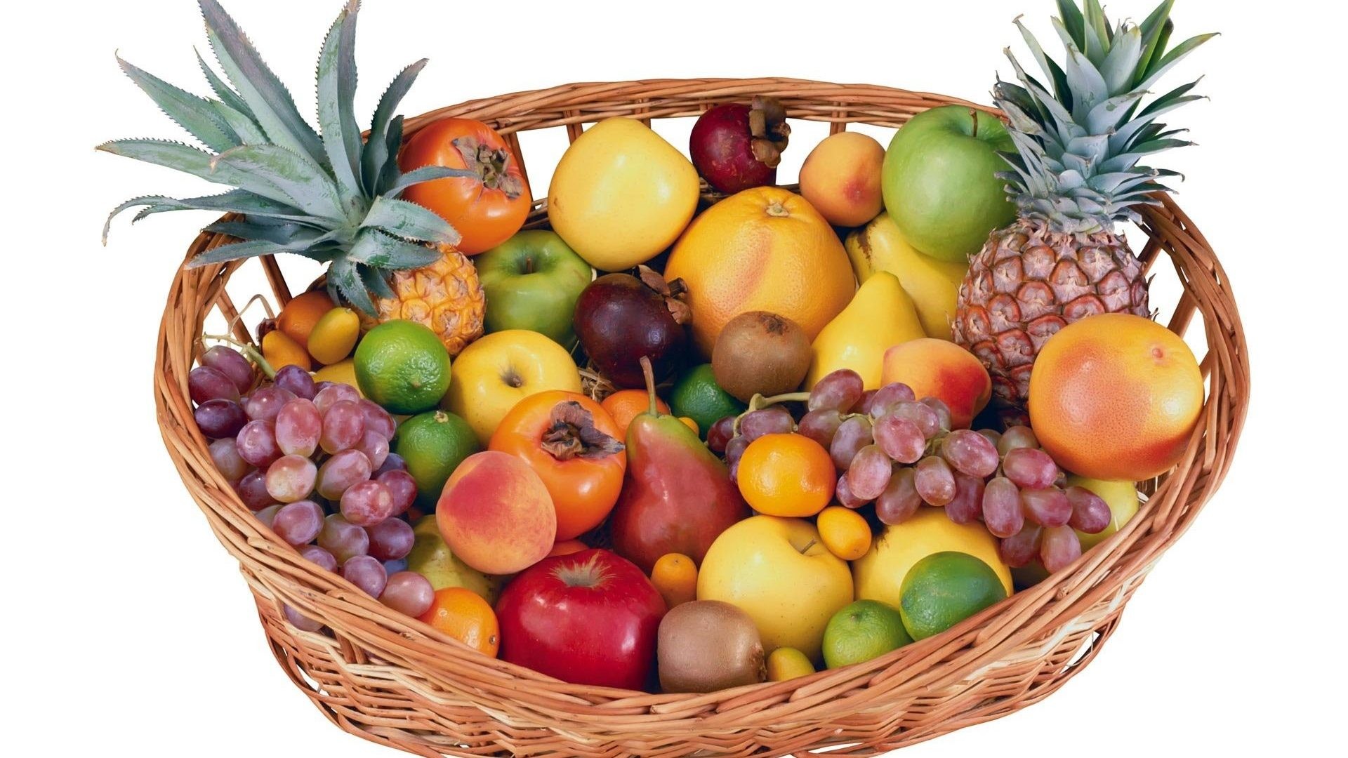 1920x1080 Fruit Variety Basket Desktop Hd Nature Wallpaper Download