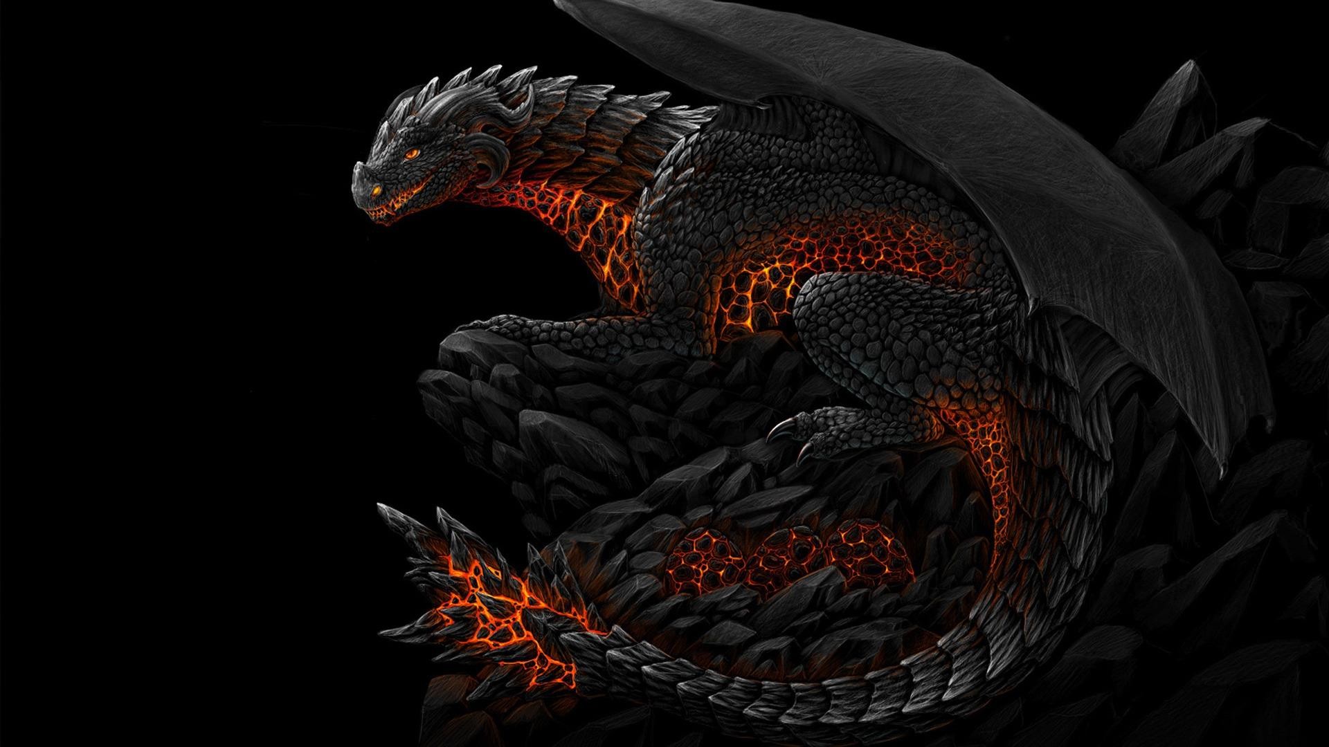1920x1080 Image: Wallpaper-Red And Black Dragon-FV79.jpg - HD Wallpapers