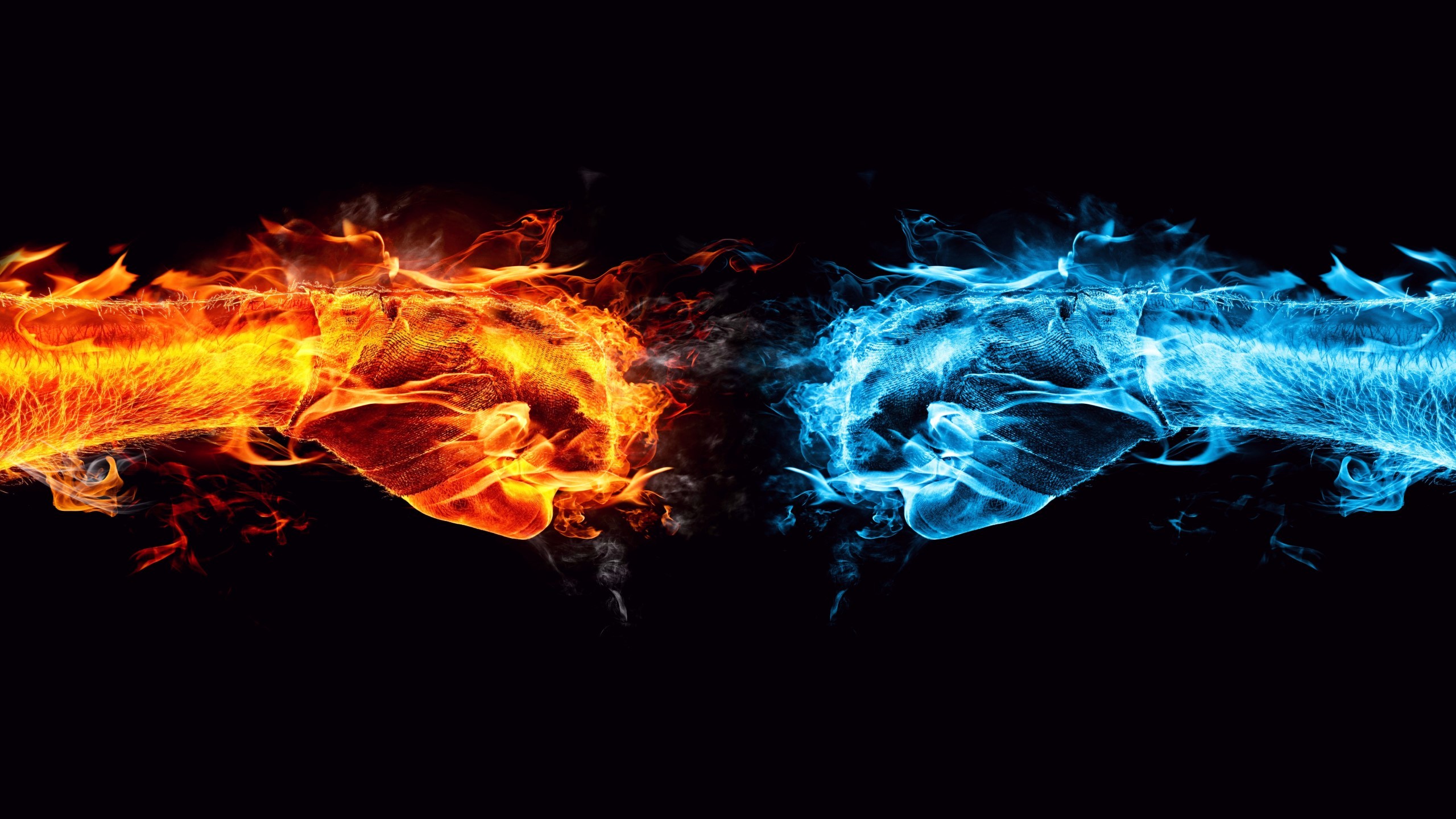 2560x1440 Fire and Ice fist