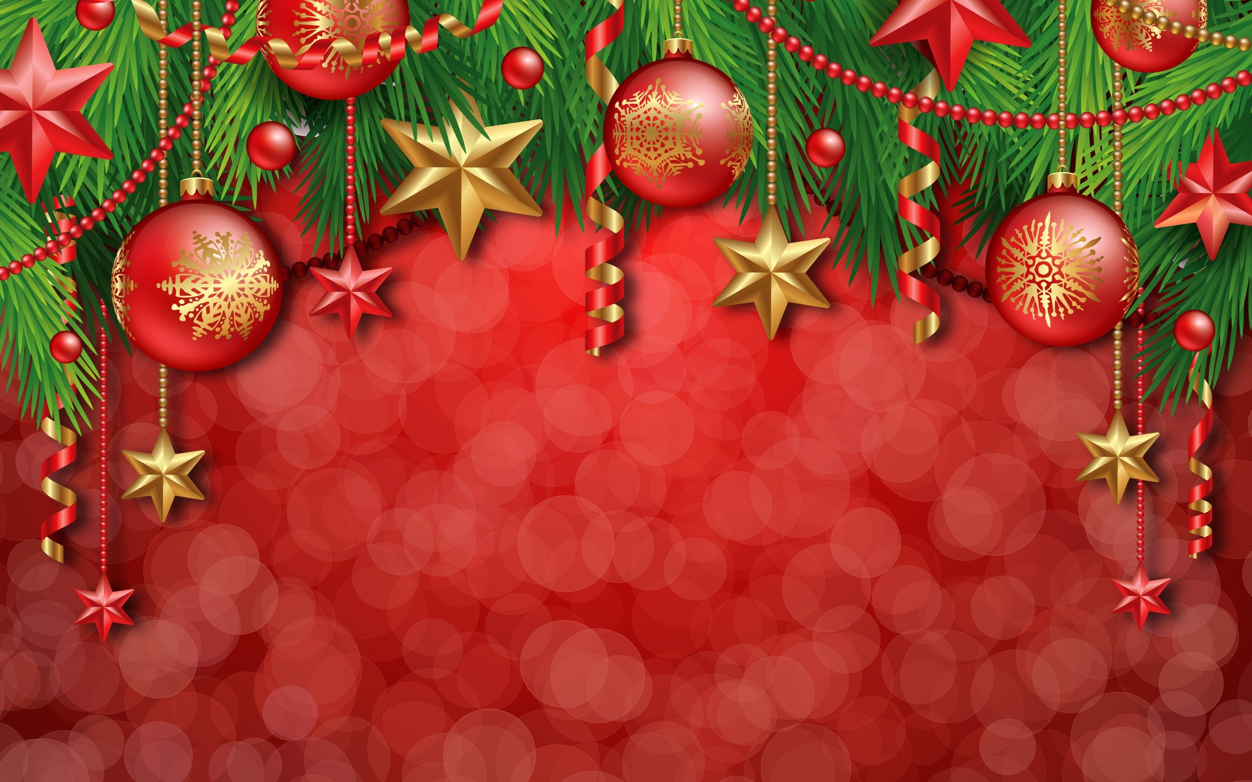 2560x1600 Christmas Decorations Illustration Desktop Wallpaper Uploaded by  DesktopWalls