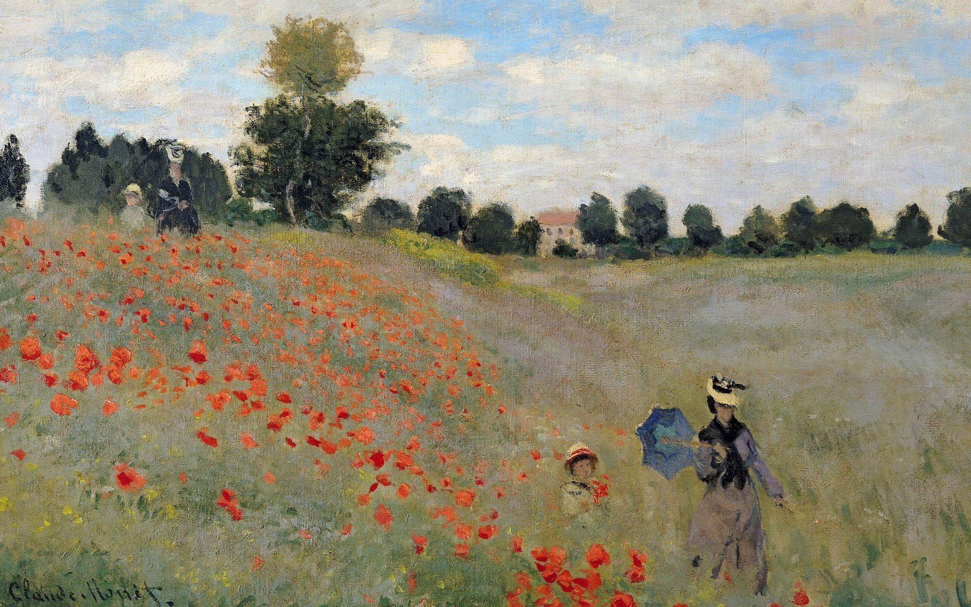 1920x1200 Wallpaper Wild Poppies By Claude Monet Desktop | High Quality .
