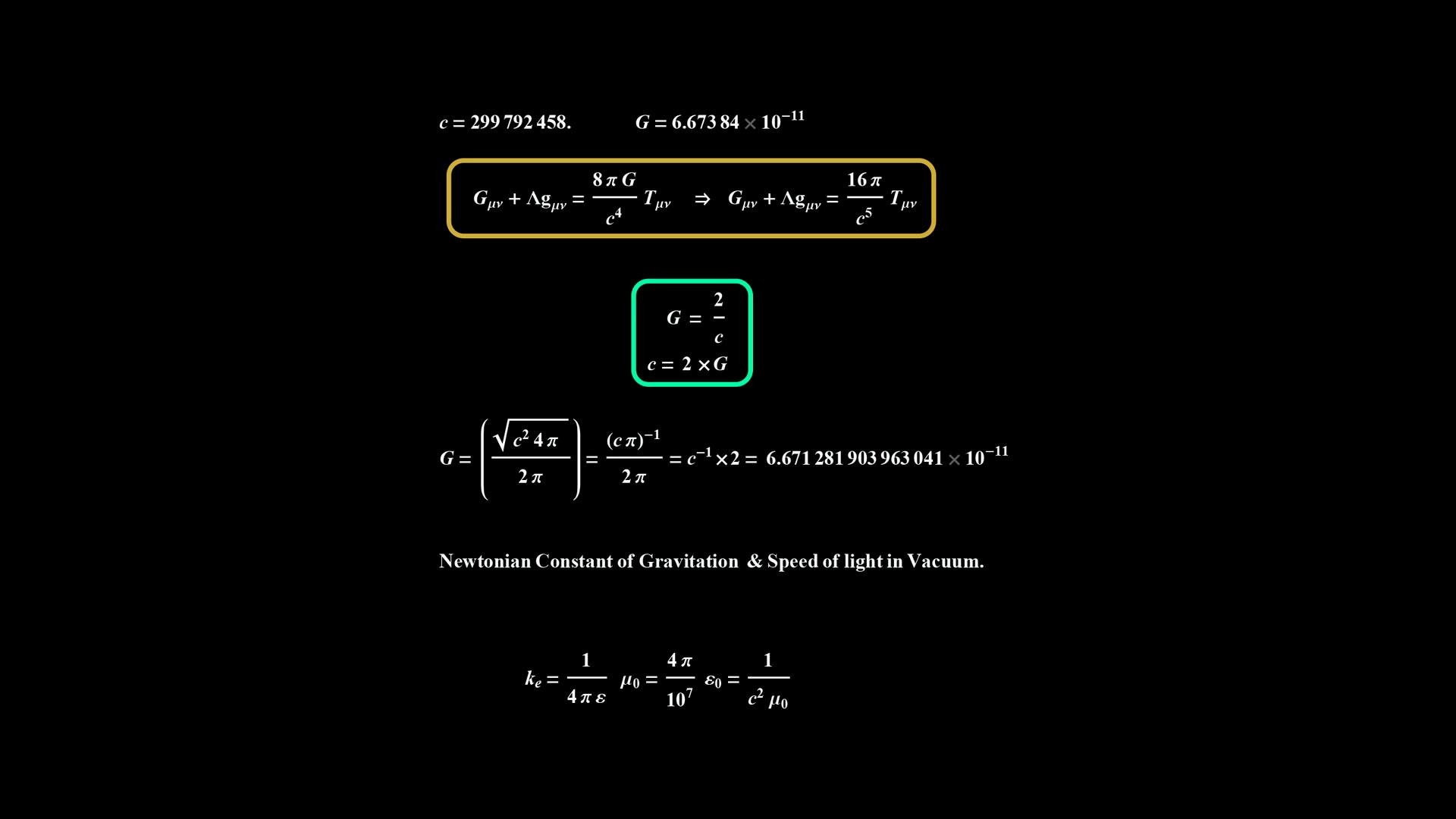 1920x1080 General Relativity, Costante Gravitazionale, Allgemeine  RelativitÃ¤tstheorie, å»£ç¾©ç¸å°è«