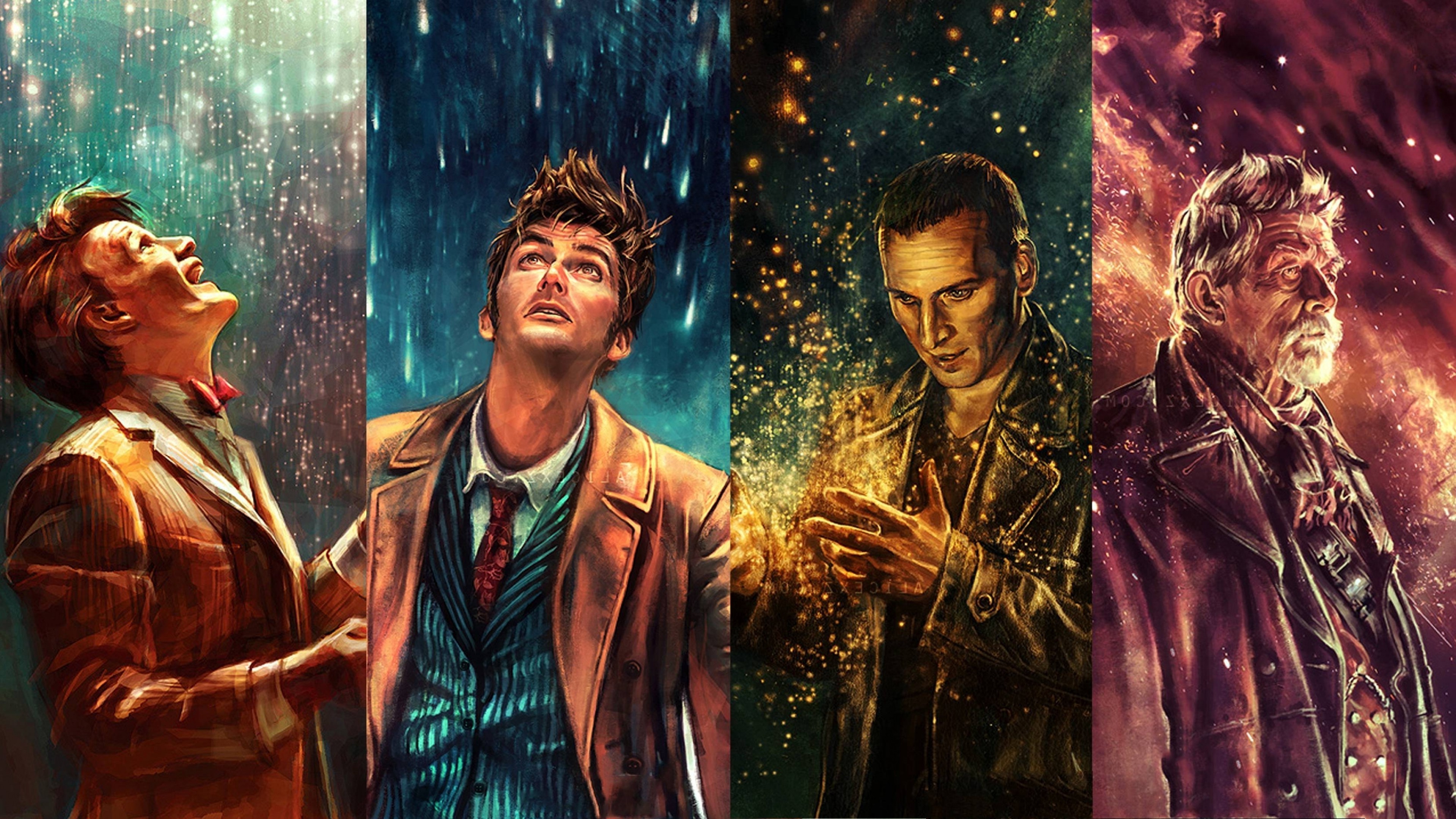 3840x2160 Doctor Who, The Doctor, War Doctor, Ninth Doctor, Tenth Doctor, Eleventh  Doctor Wallpapers HD / Desktop and Mobile Backgrounds