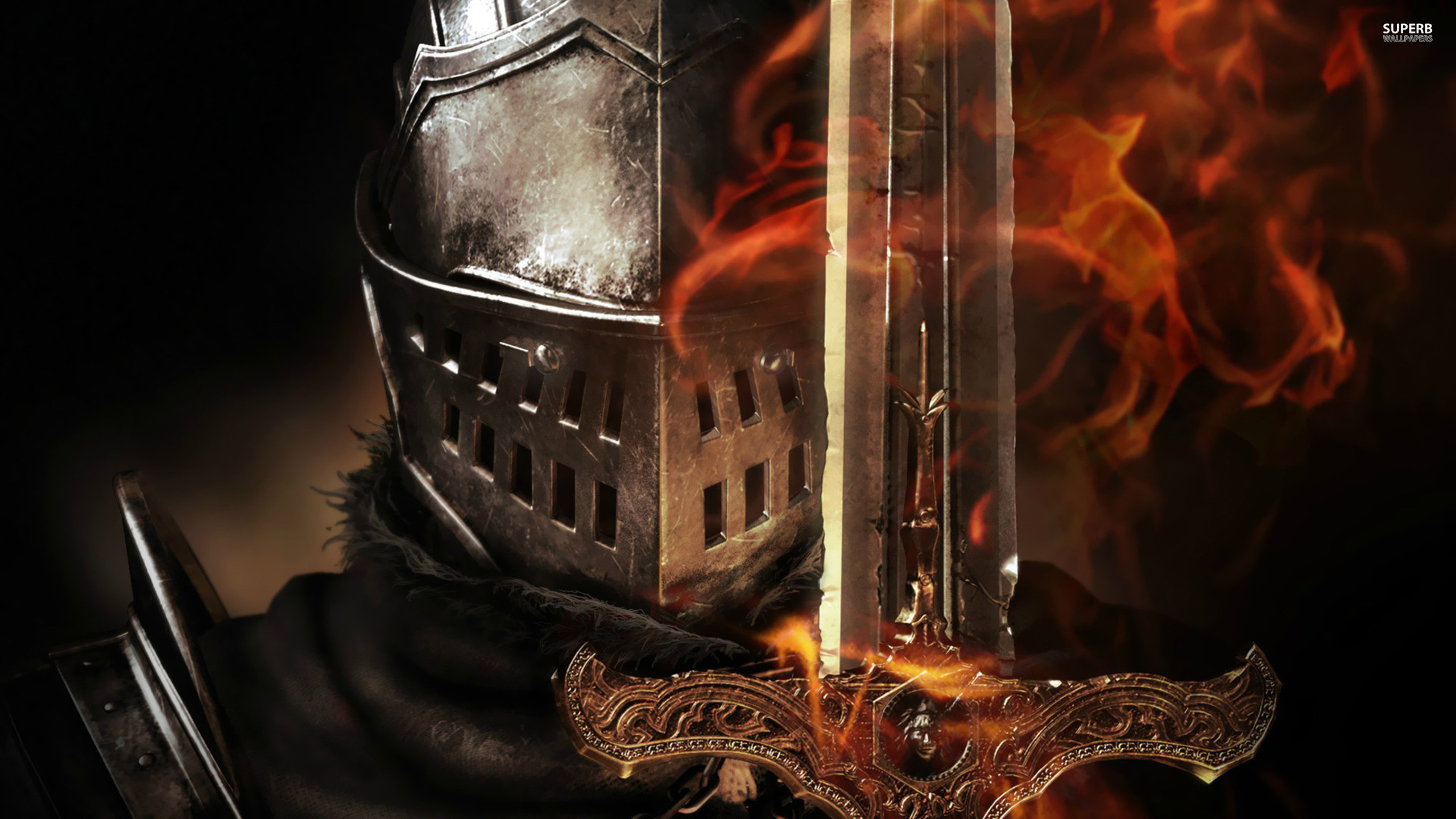 2560x1440 Dark Souls Armored Knight Desktop Background. Download  ...