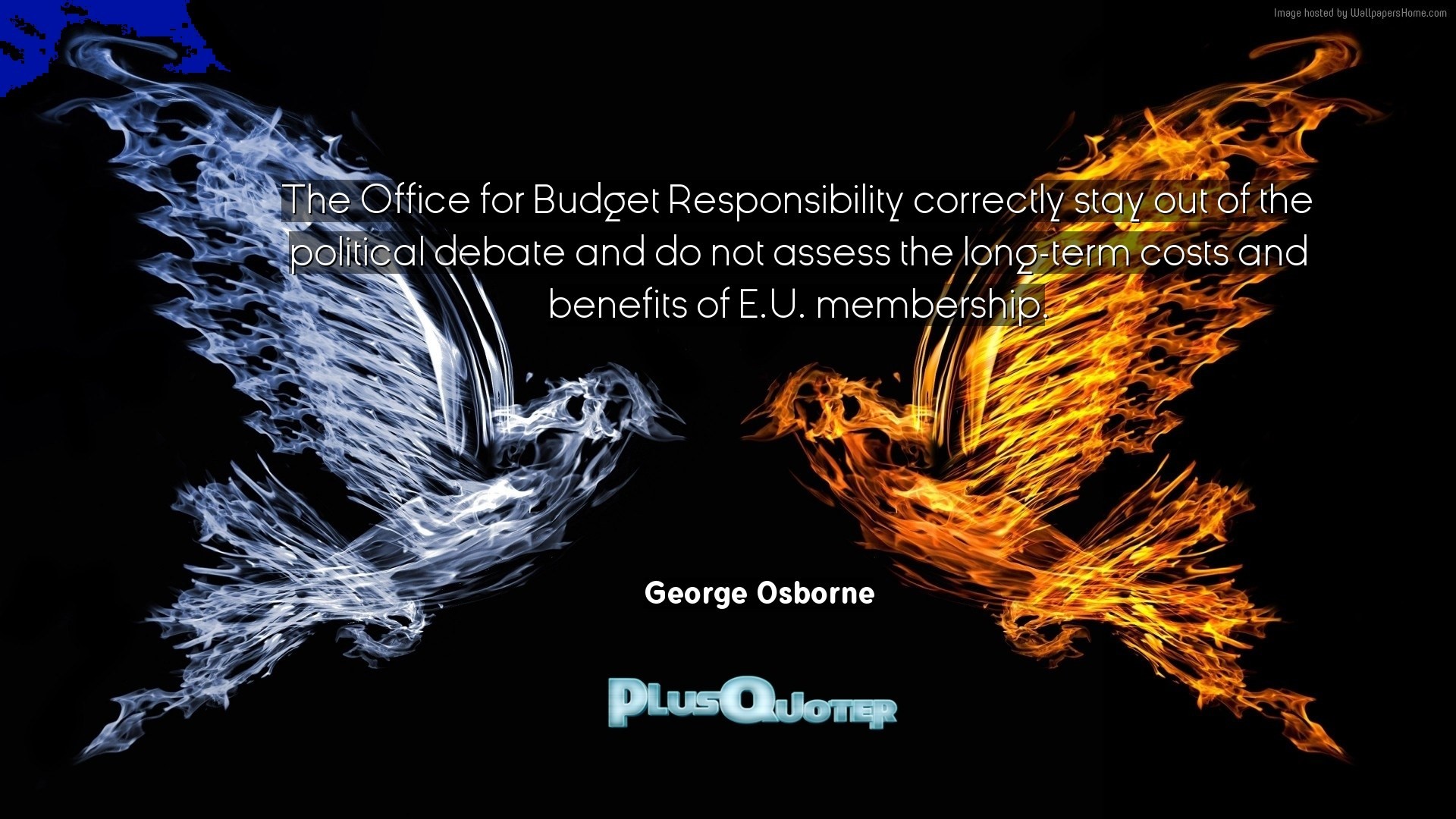 1920x1080 Download Wallpaper with inspirational Quotes- "The Office for Budget  Responsibility correctly stay out of